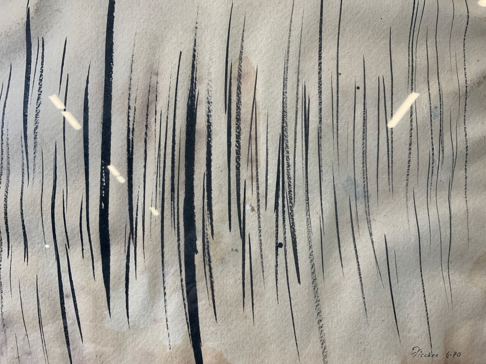 Framed & Signed Contemporary Ink Sketch (1 of 9)