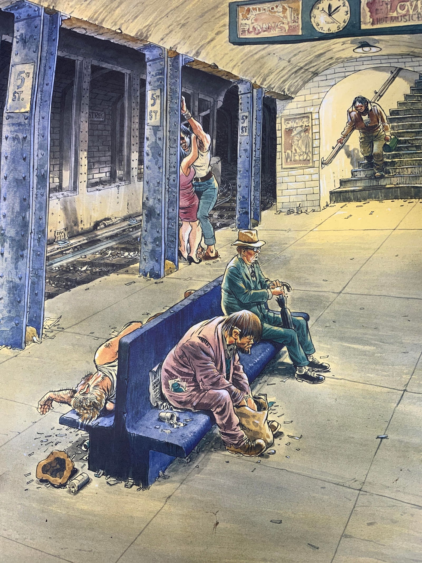 Signed & No. LE Litho Will Eisner The Late Train (1 of 14)