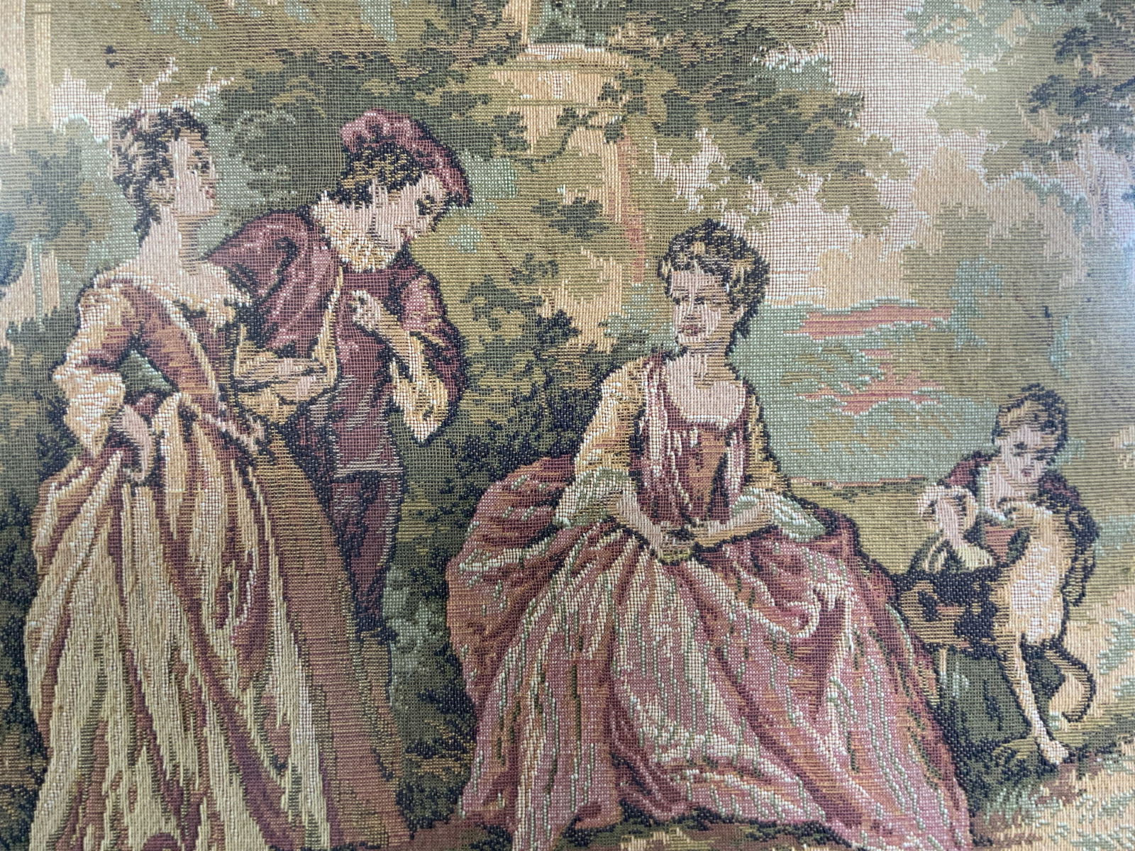 Framed Vintage French Petite Needlepoint (1 of 8)