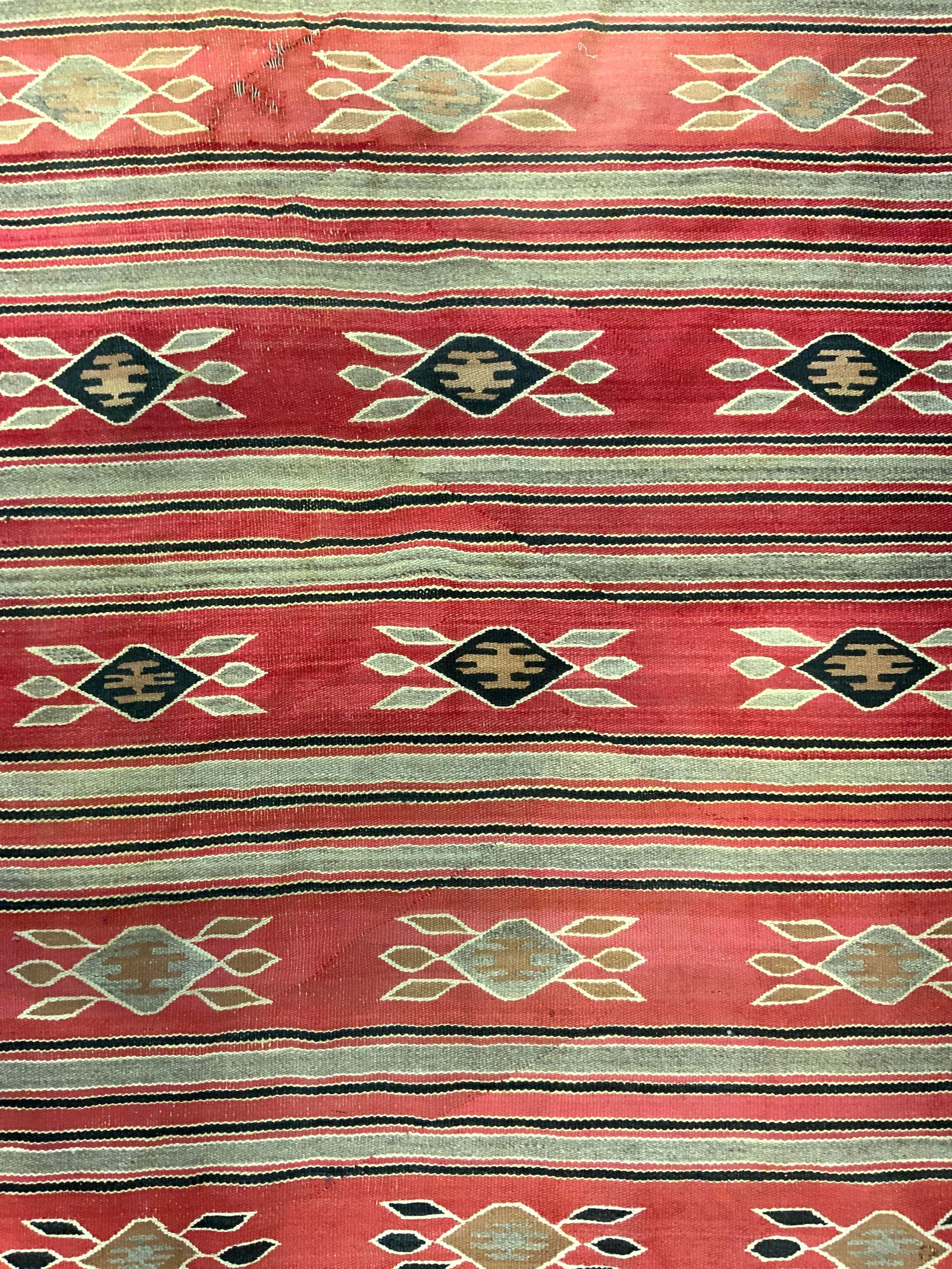 Vntg Handmade Kilim Wool Area Rug (1 of 9)