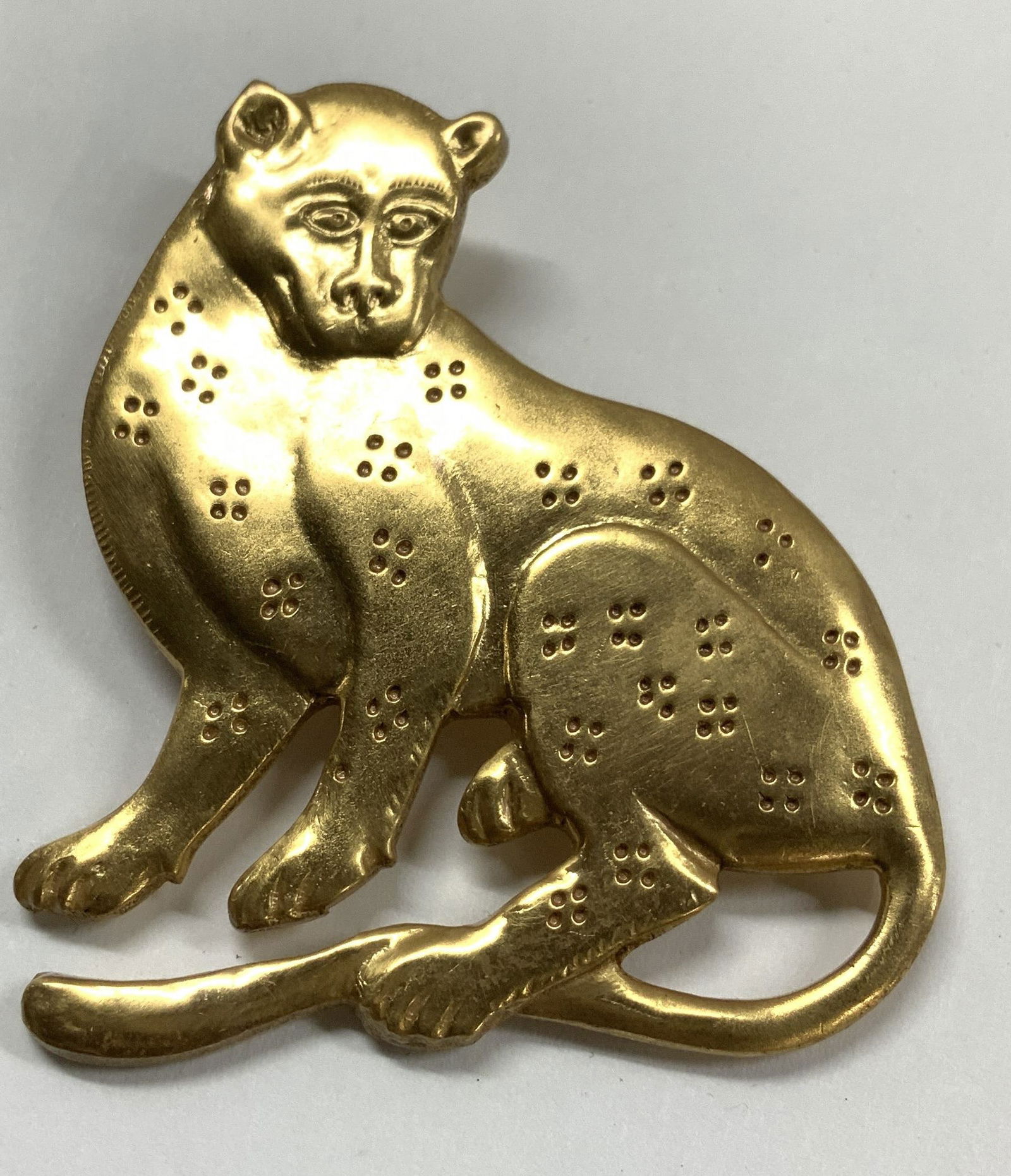 MMA Jaguar Gold Tone Brooch, 1985 (1 of 6)