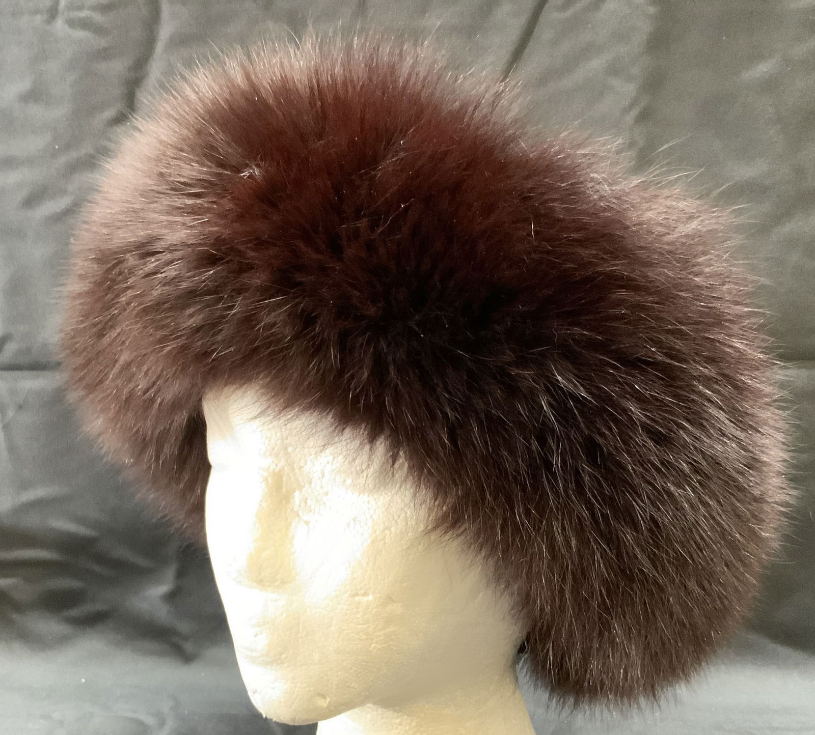 Brown Faux Fur Headband (1 of 6)