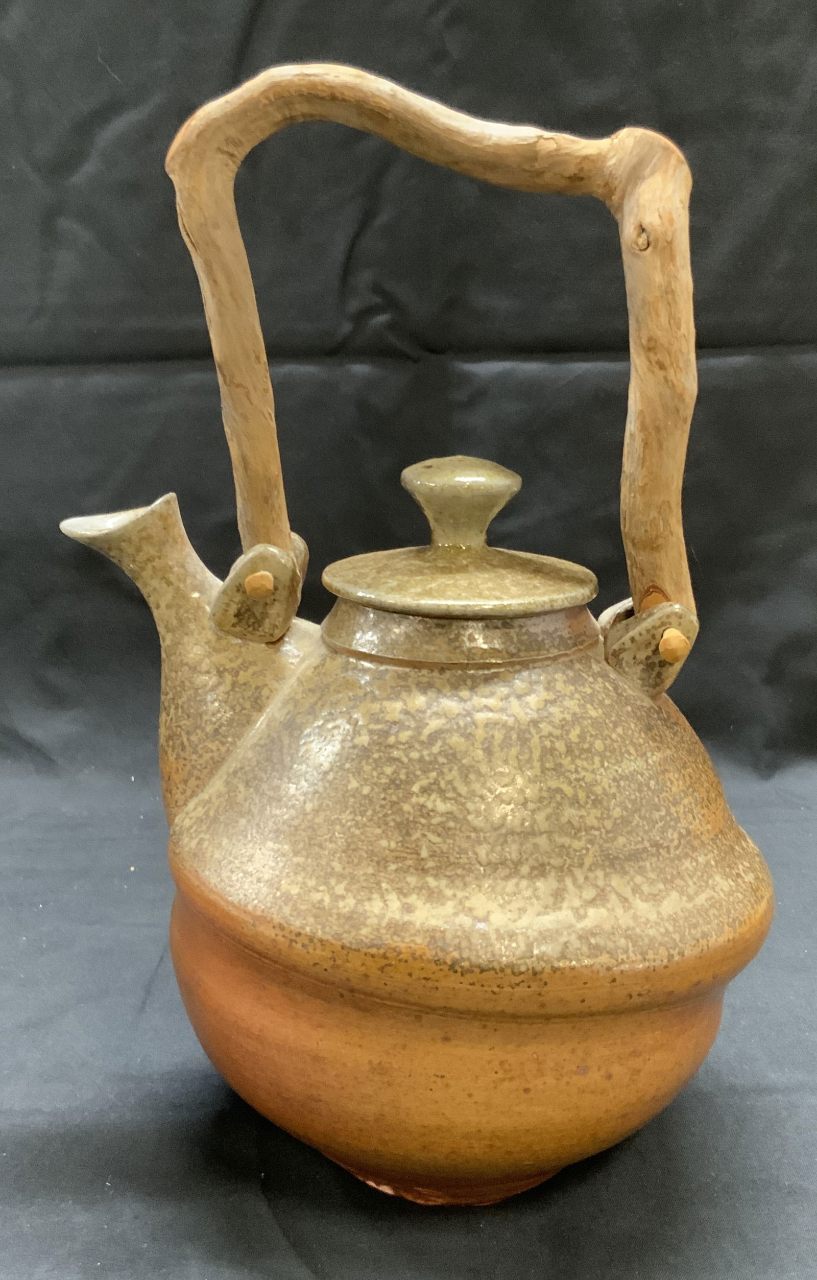 Signed Handmade Ceramic Teapot with Handle (1 of 7)