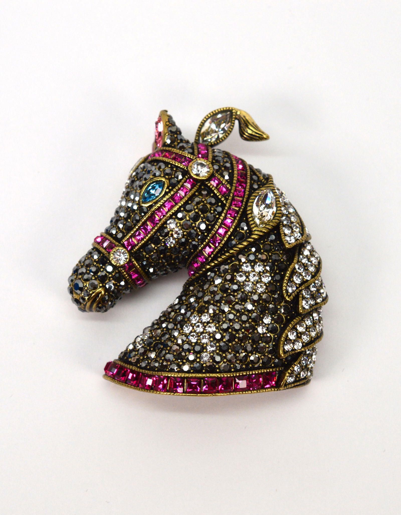 Heidi Daus Show Pony Crystal Brooch Pin NIB (1 of 7)