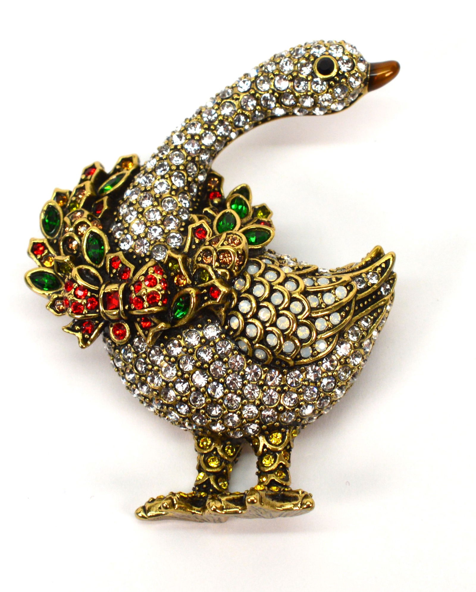 Heidi Daus Christmas Goose Brooch Pin NIB (1 of 7)