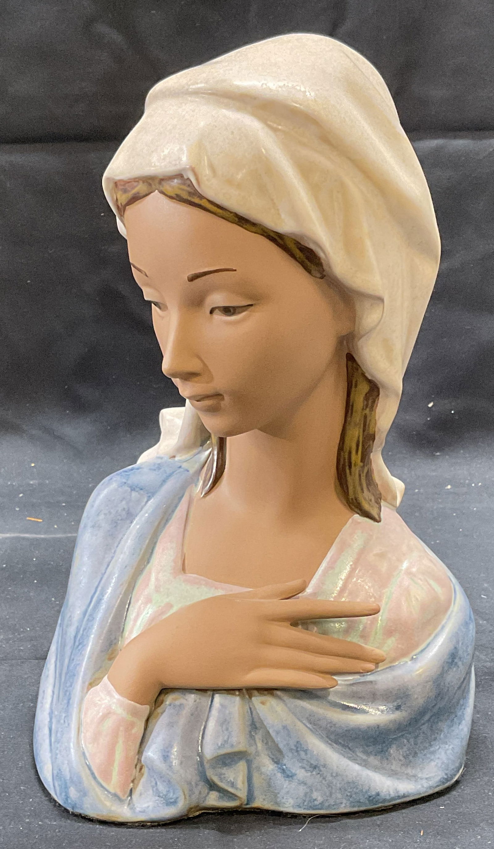 Lladro Style Madonna Head Porcelain Figural (1 of 6)