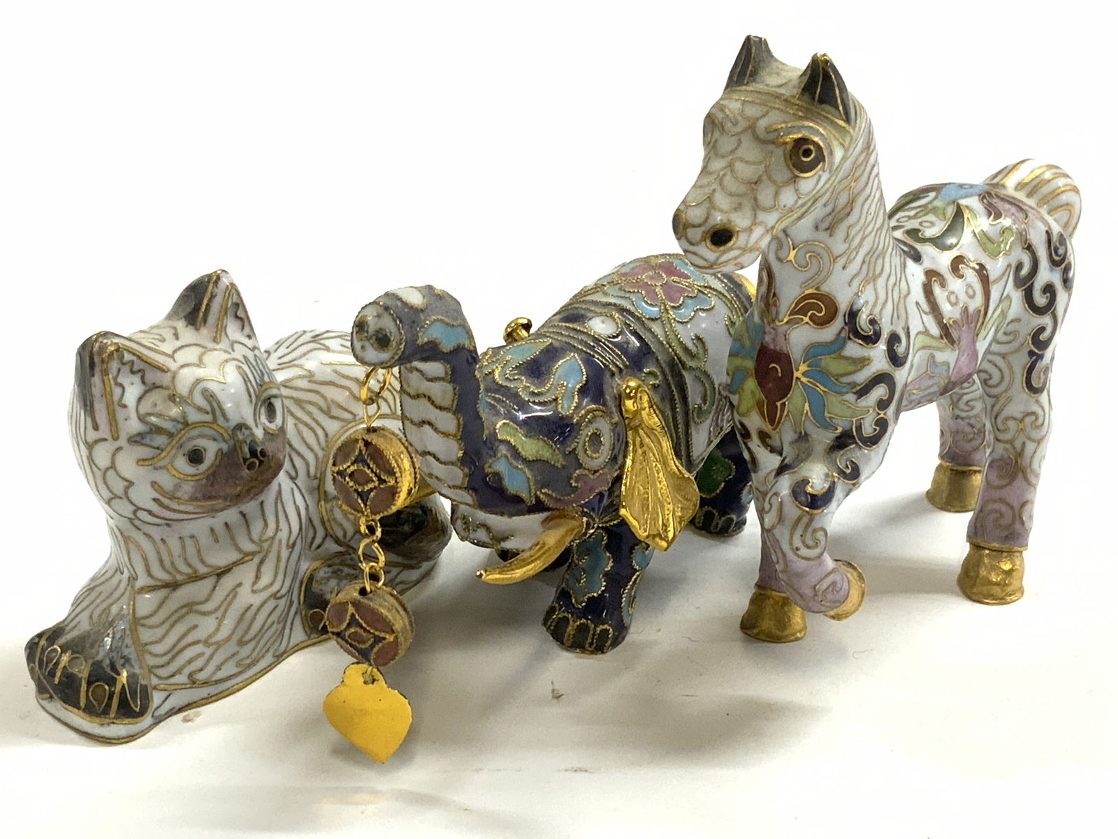 Lot 3 Asian Cloisonne Animal Figurals (1 of 7)