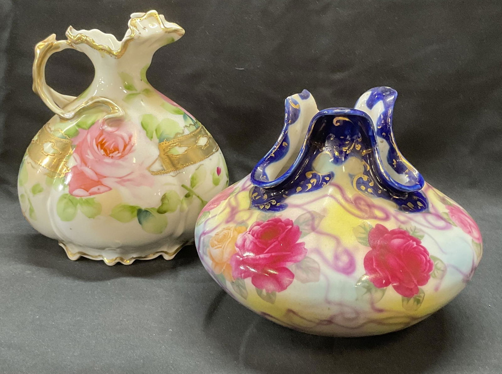 Lot 2 Nippon Floral porcelain Pitcher, More (1 of 10)