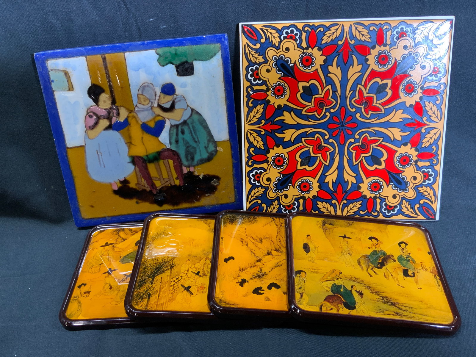 Tile Coasters Bundle Asian & Spanish Tile Art (1 of 10)