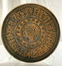 SAVAS KERAMIK Ceramic Wall Plate W Copper Finish