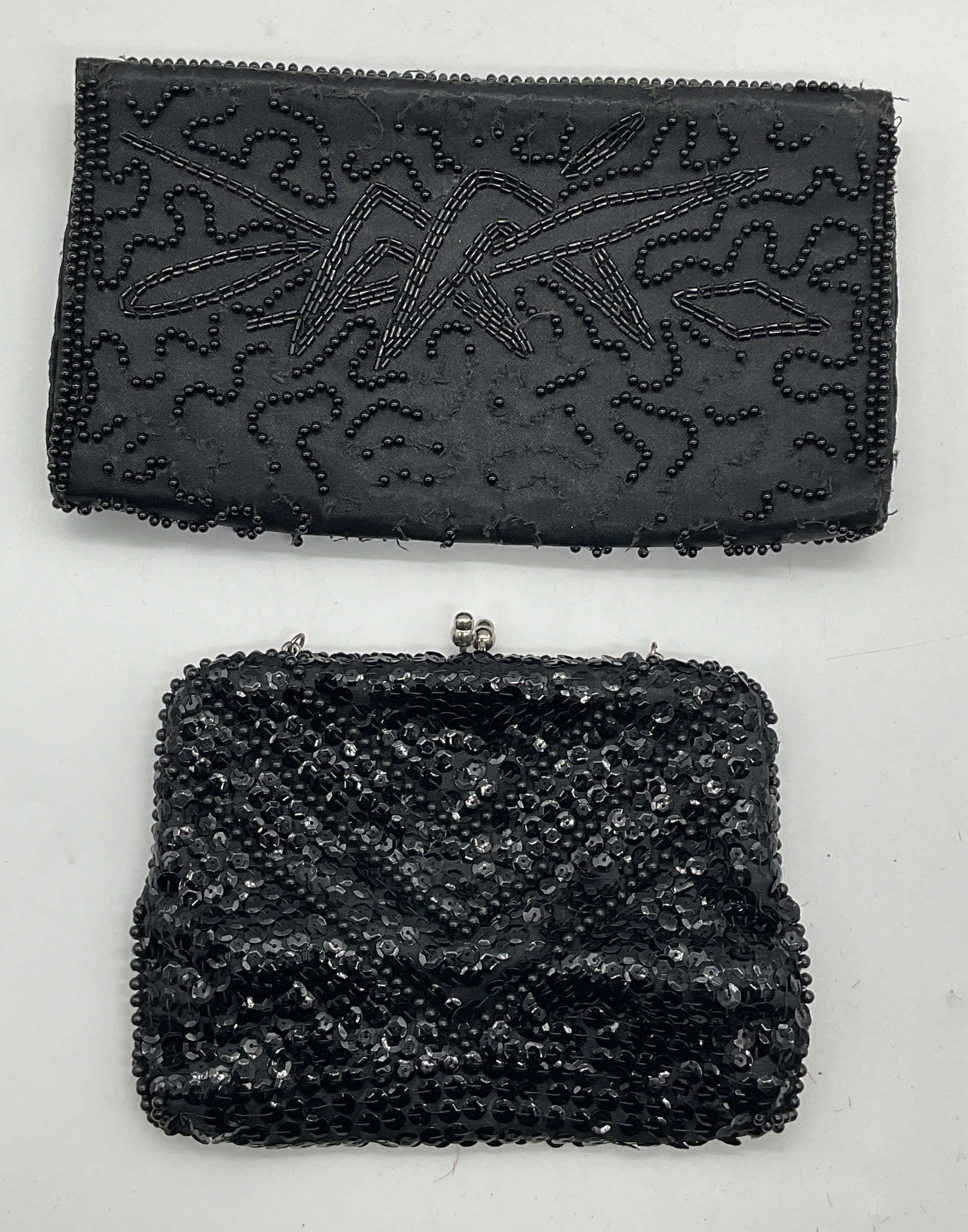 Lot 2 Sarne of California Black Beaded Handbag (1 of 7)