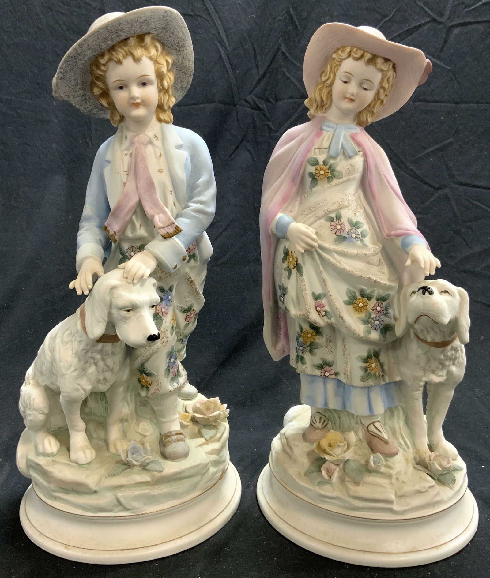 CAMILLE NAUDOT Lot 2 Vntg Bisque Figures 14 In (1 of 10)