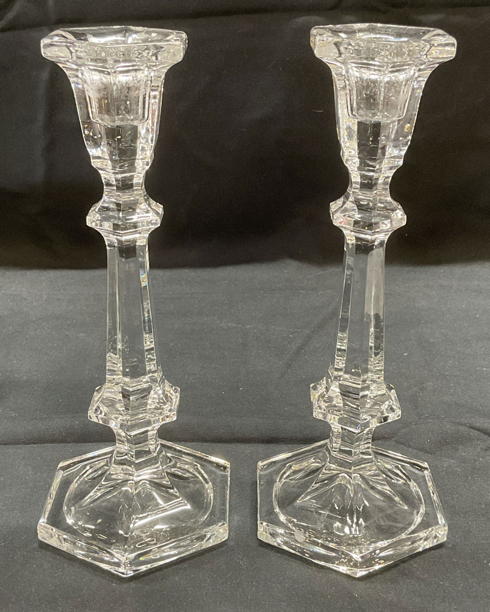 Pair Cut Crystal Candle Holders (1 of 6)