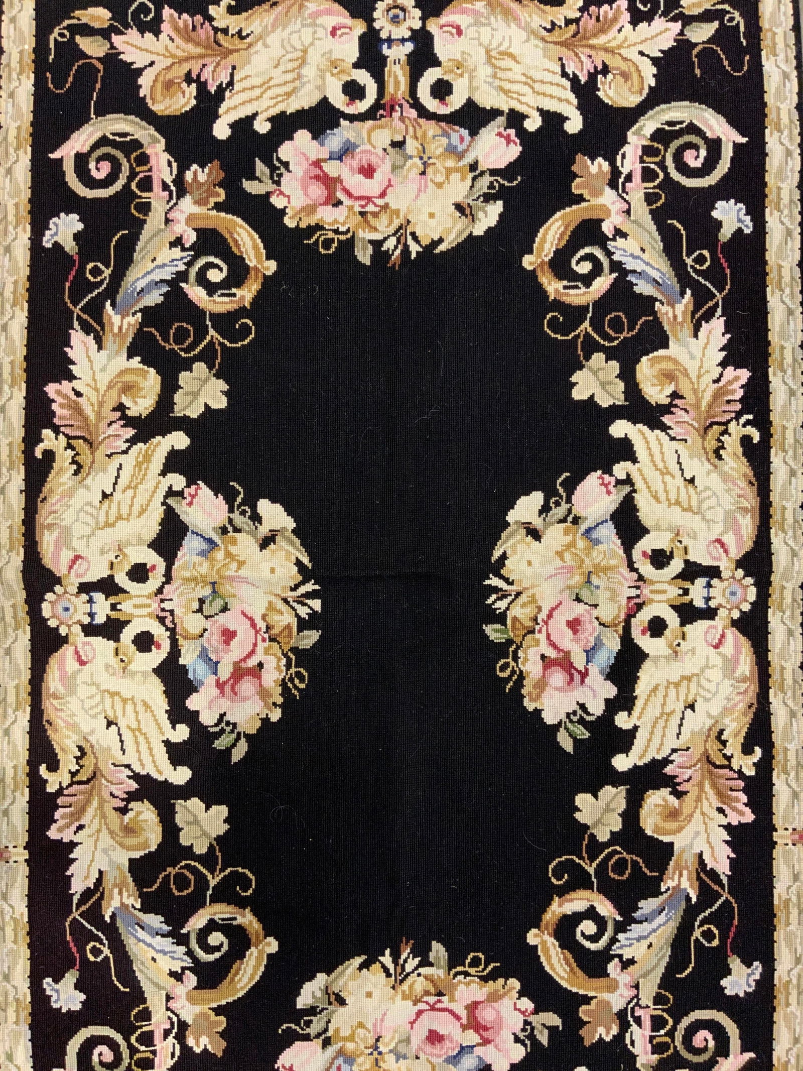 Vintage Floral Detailed Needlepoint Rug (1 of 6)