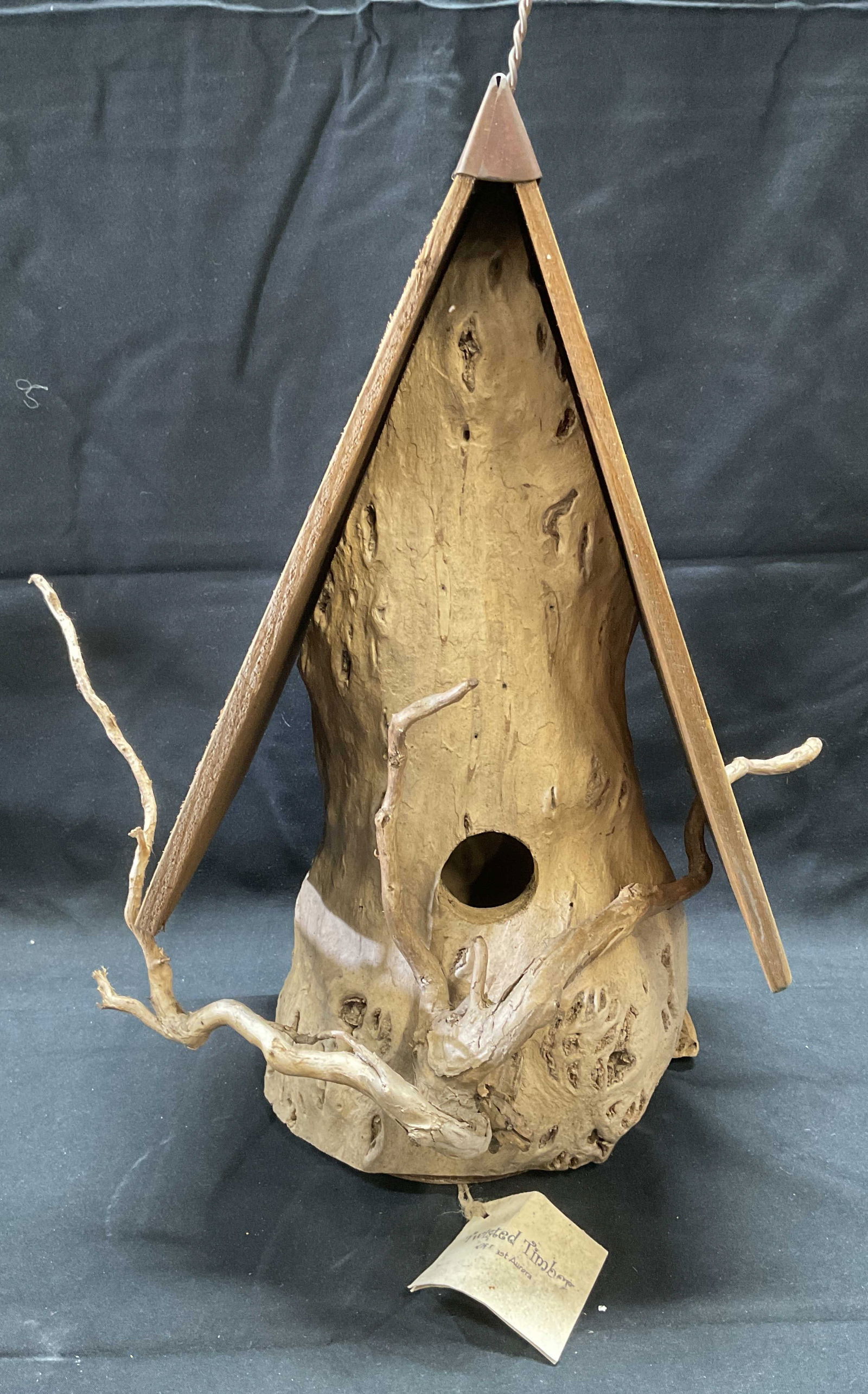 Sgn Twisted Timber Handcrafted Wood Birdhouse (1 of 6)
