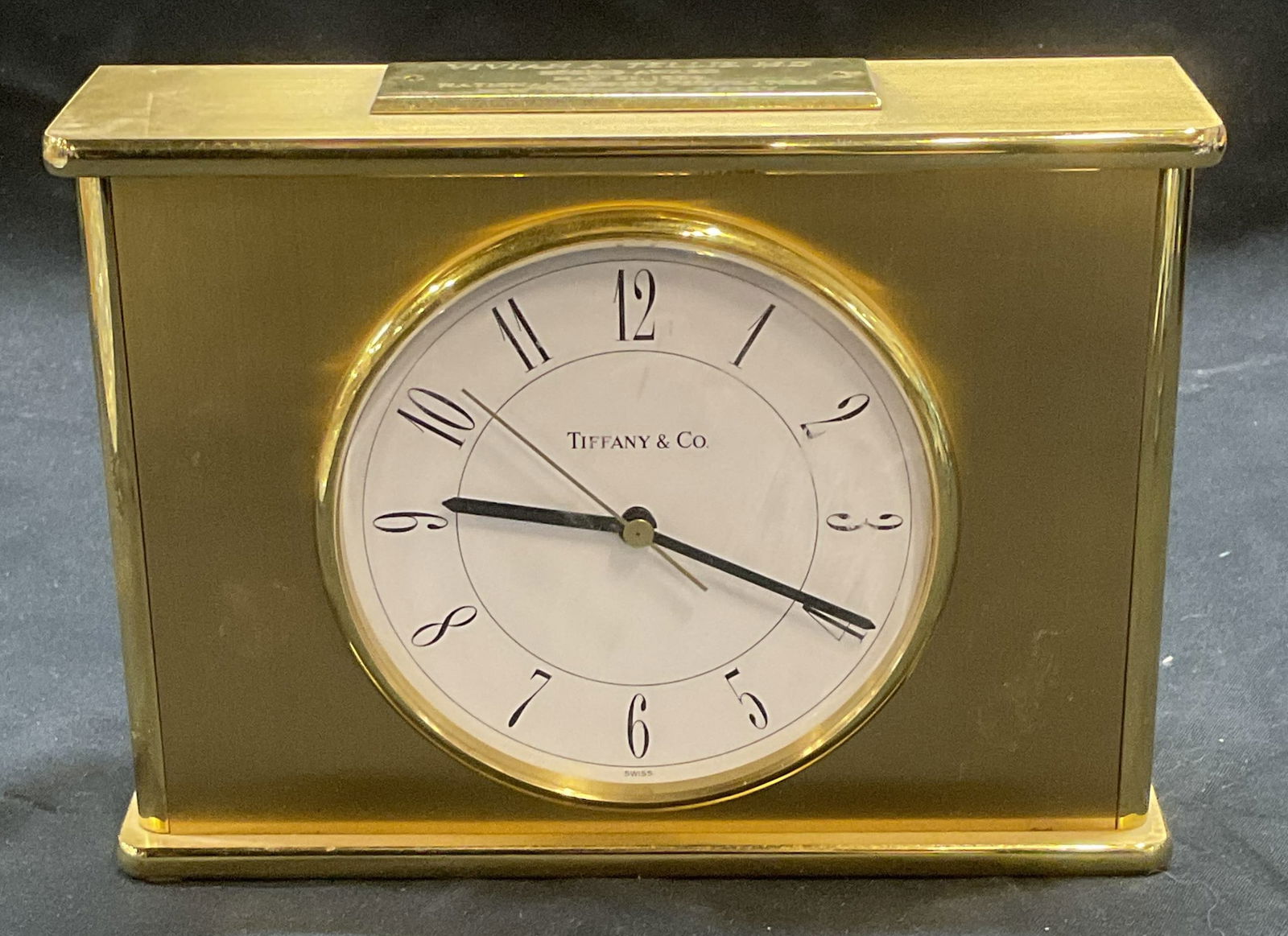 Vintage Tiffany & Co Brass Table Clock (1 of 7)