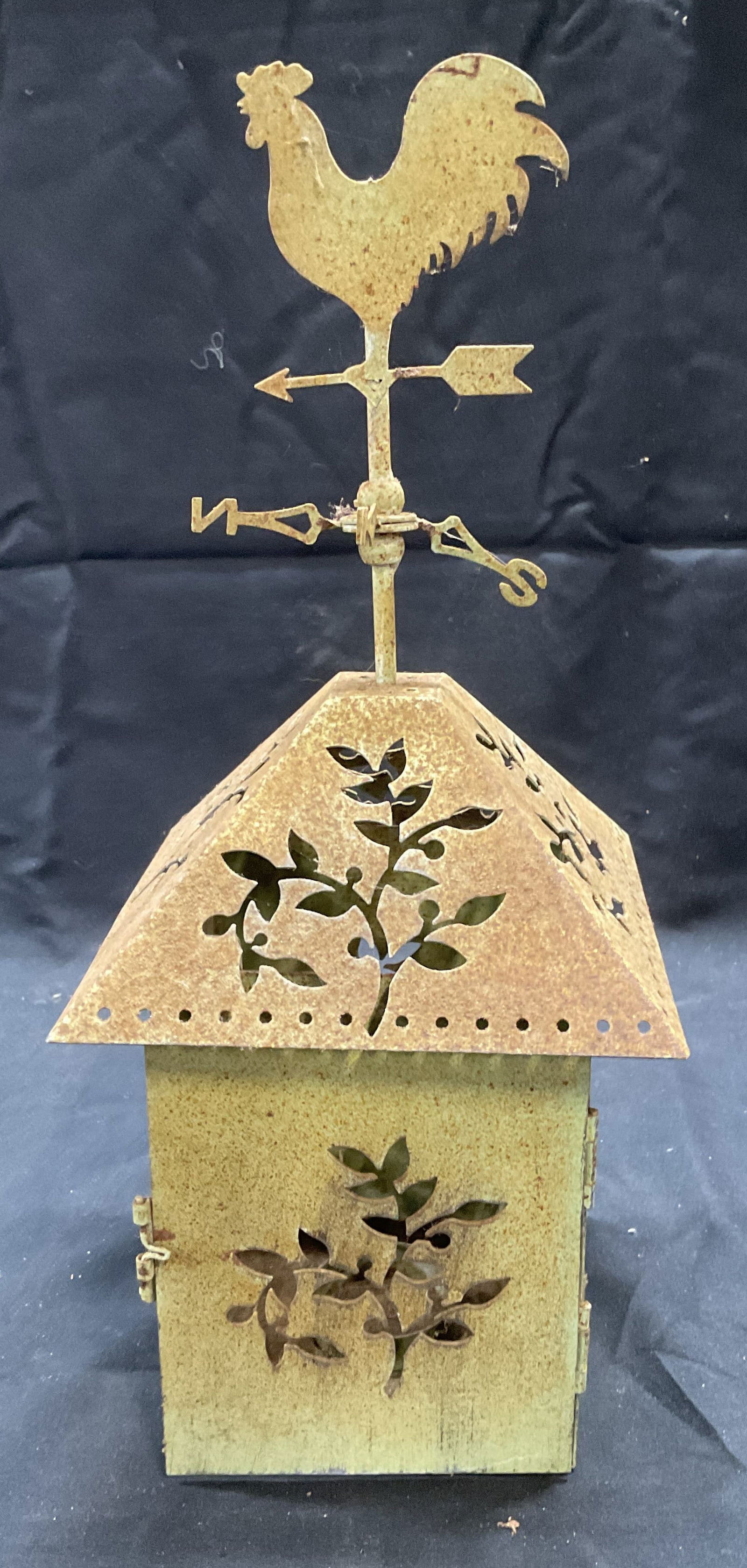 Pierced Metal Weather Vane Candle Holder (1 of 6)