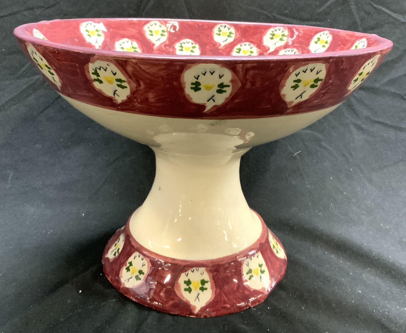 Handmade Ceramic Pedestaled Bowl Vessel (1 of 8)