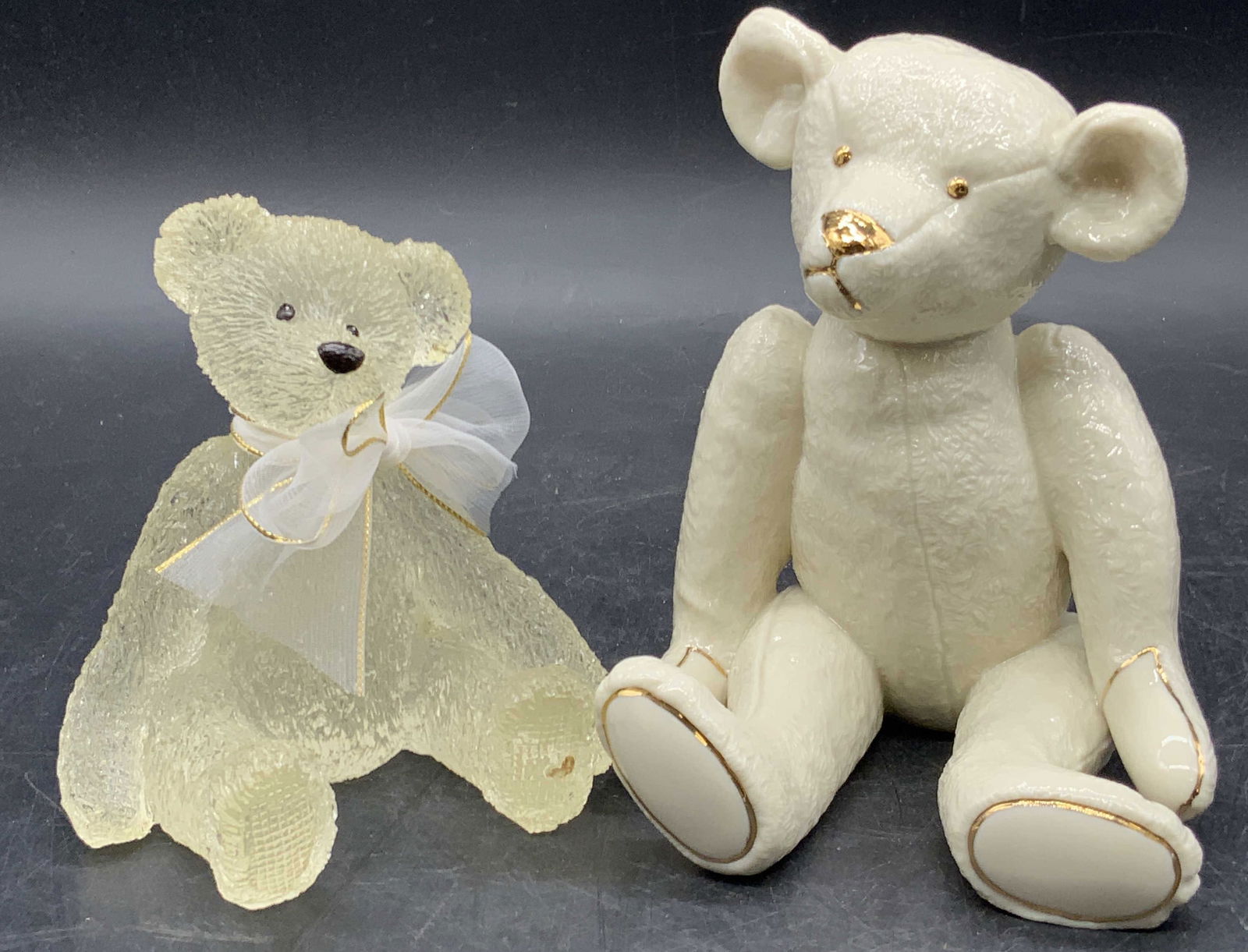 2 Porcelain & Resin Teddy Bear Figurals, Lenox + (1 of 8)