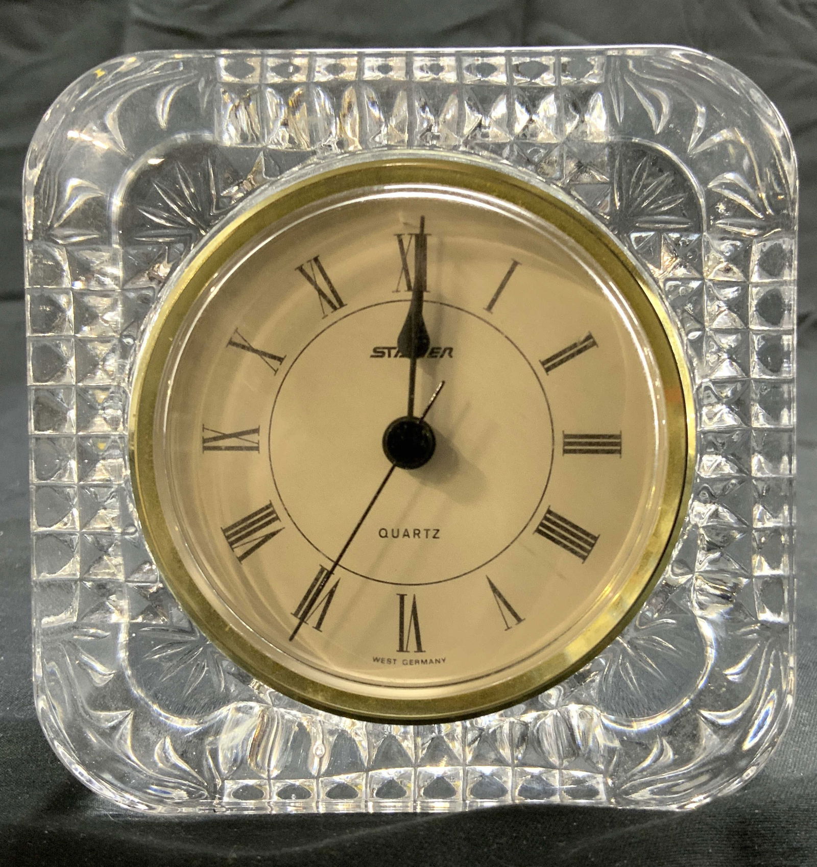 STAEGER Glass Desktop Clock WEST GERMANY (1 of 8)