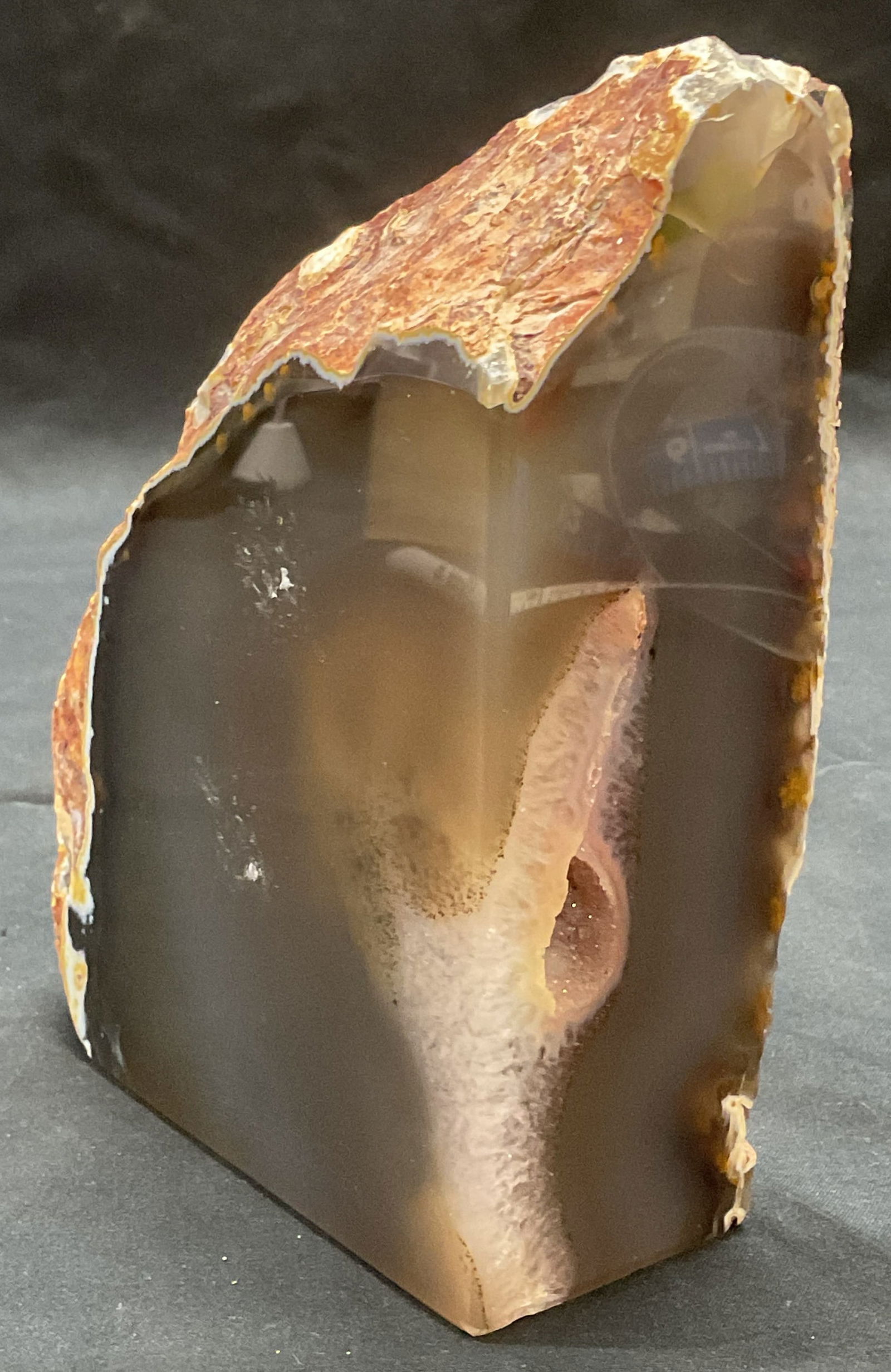Cut Geode Crystal Bookend, Brazil (1 of 6)