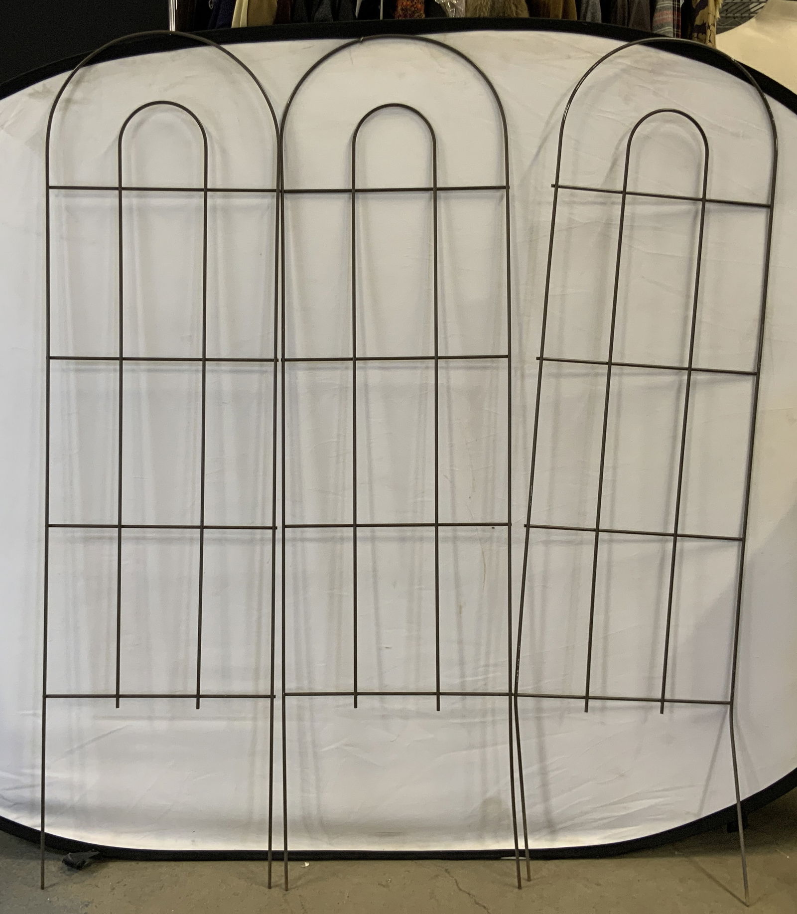 Set 3 Metal Garden Arch Trellises (1 of 6)