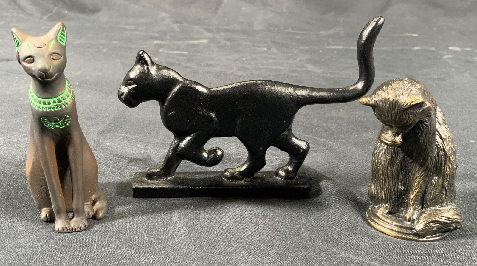 Lot3 Metal Cat Figurals Franklin Mint, 1986, More (1 of 13)
