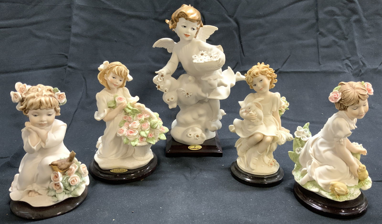 5 GIUSEPPE ARMANI FLORENCE Cupid & Child Figurals (1 of 8)