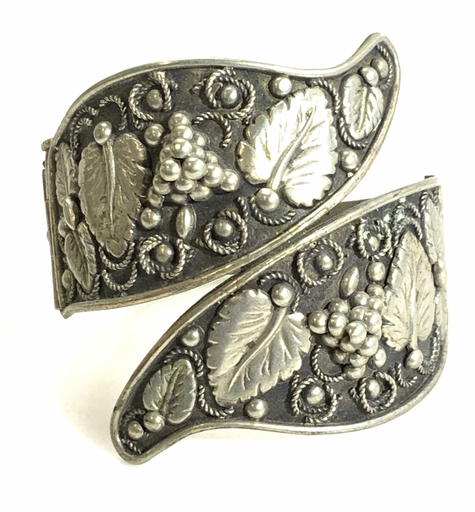 Embossed Grape and Vine Bracelet, Italy (1 of 7)