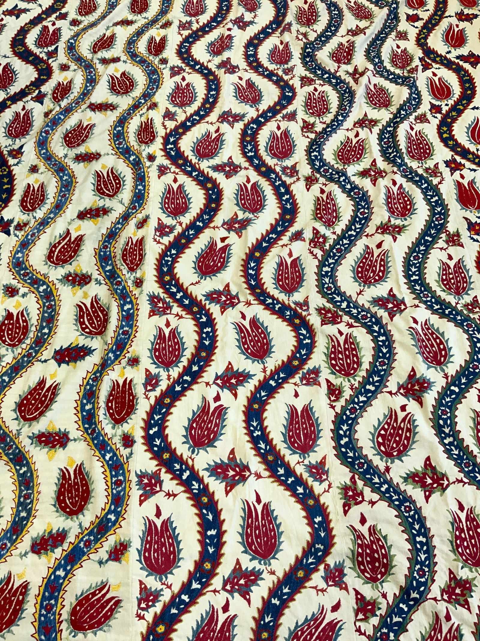 Antique SUZANI Tribal Floral & Leaf Textile (1 of 8)