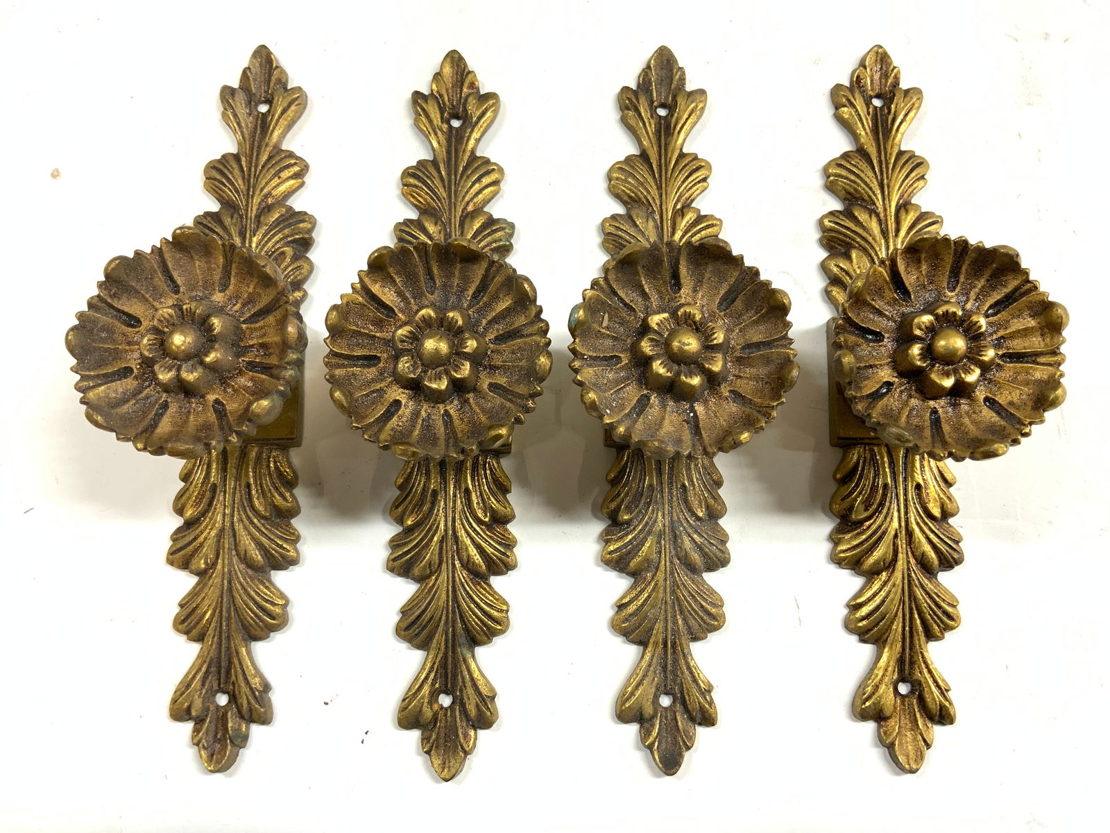 Set 4 Art Nouveau Gilt Metal Ornamentation (1 of 6)
