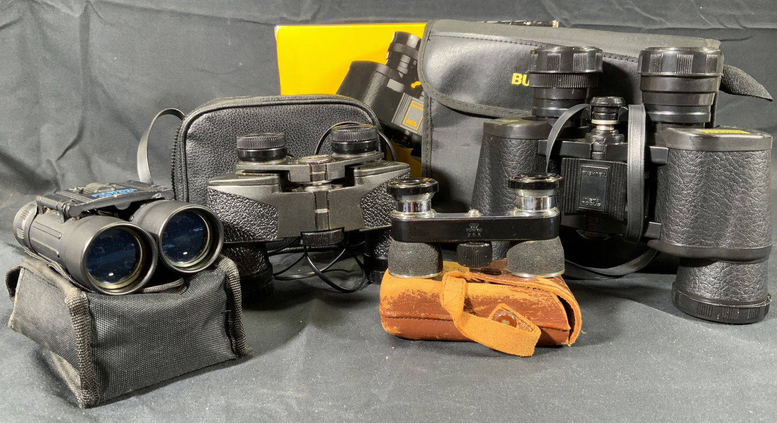 4 Lot Binoculars Collection Bushell, Toko, Vivitar (1 of 13)