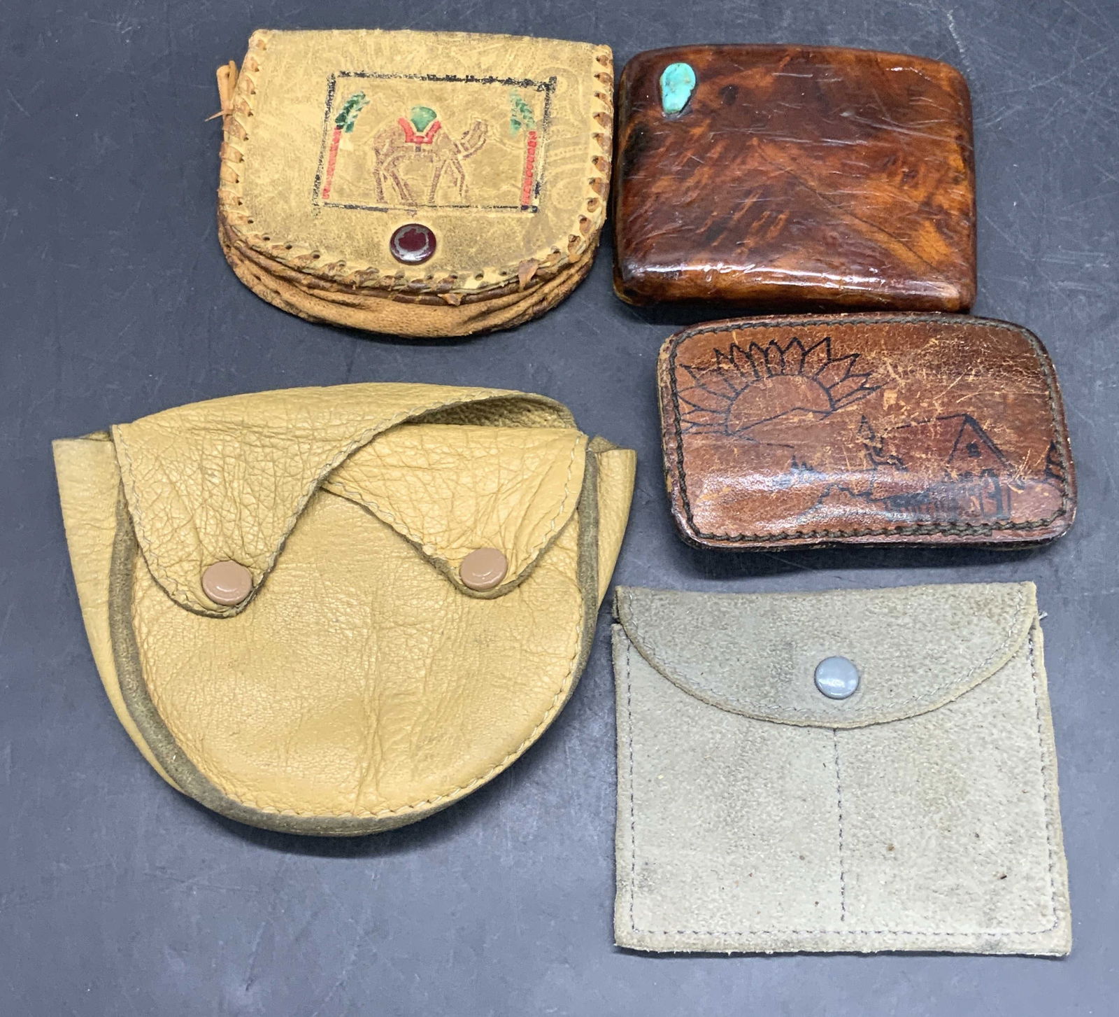 5 Leather Wallets & Belt Buckles, NEIMAN MARCUS + (1 of 9)