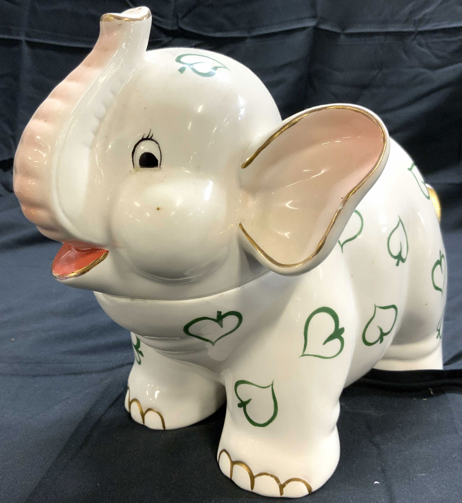 JAY IMPORT COMPANY Porc Elephant Cookie Jar W Lid (1 of 8)