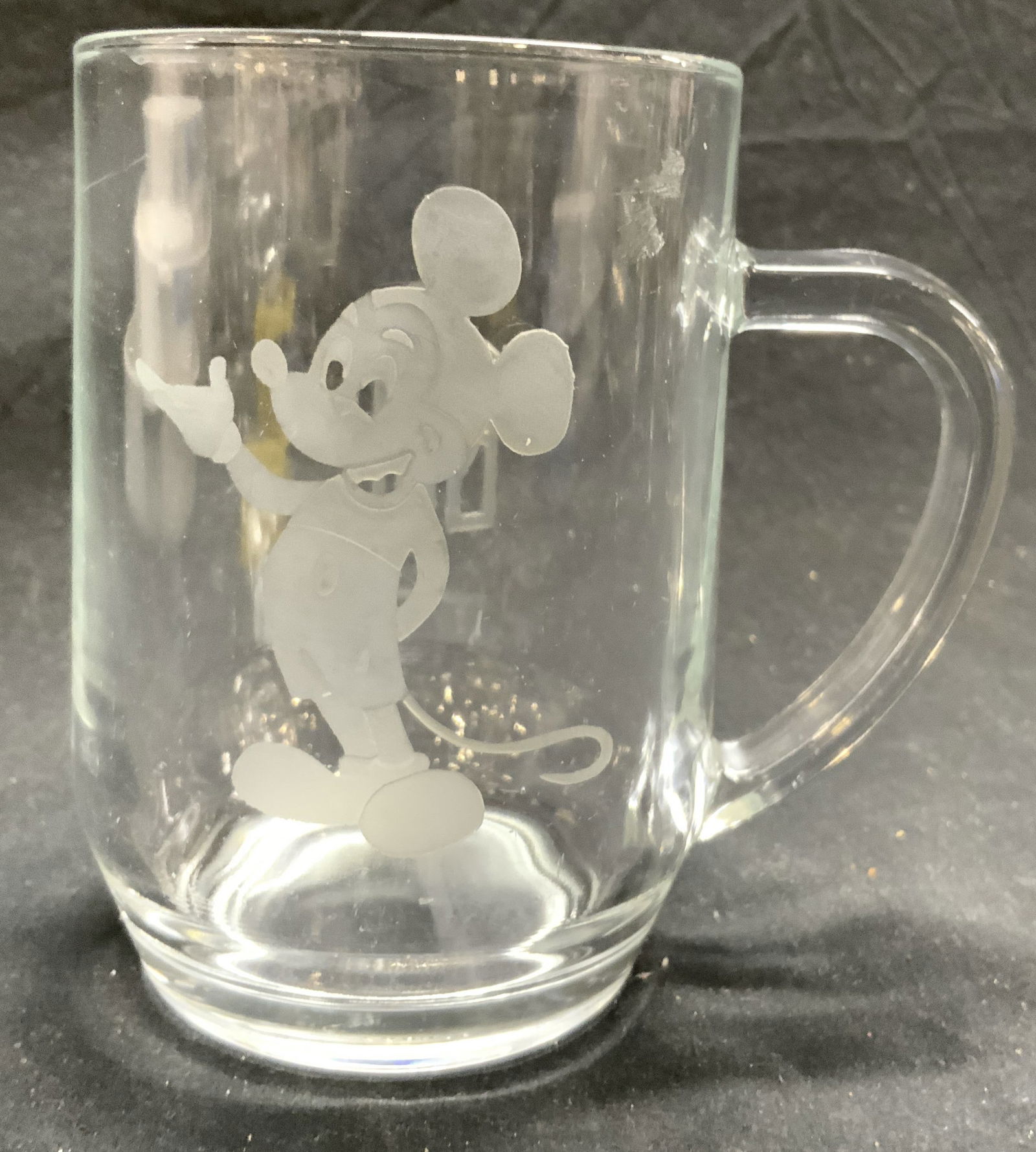 MICKEY MOUSE Monogrammed Gls Mug FRANCE (1 of 7)