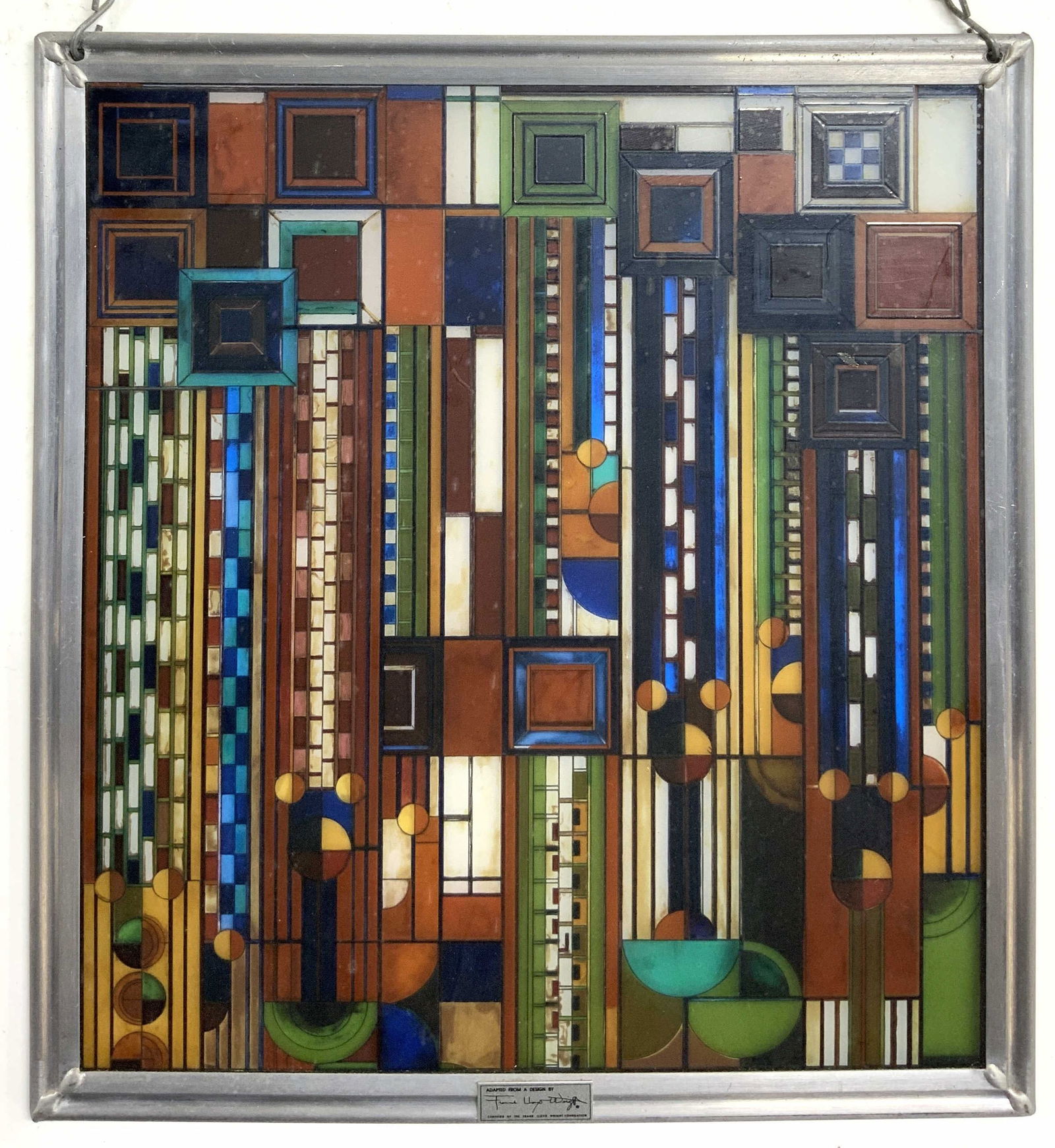 FRANK LLOYD WRIGHT Saguaro Forms Stained Glass (1 of 8)
