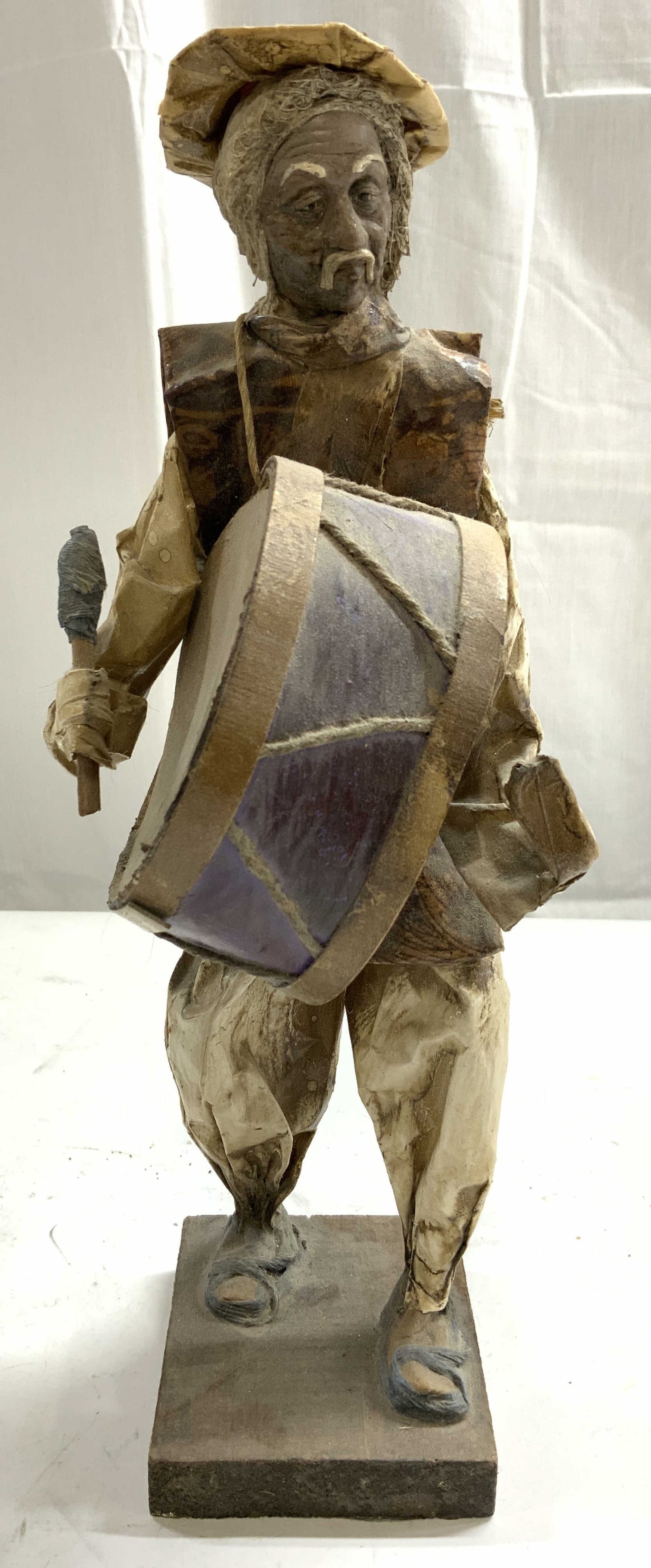 Vintage Paper Mache Drummer Sculpture Figure (1 of 7)