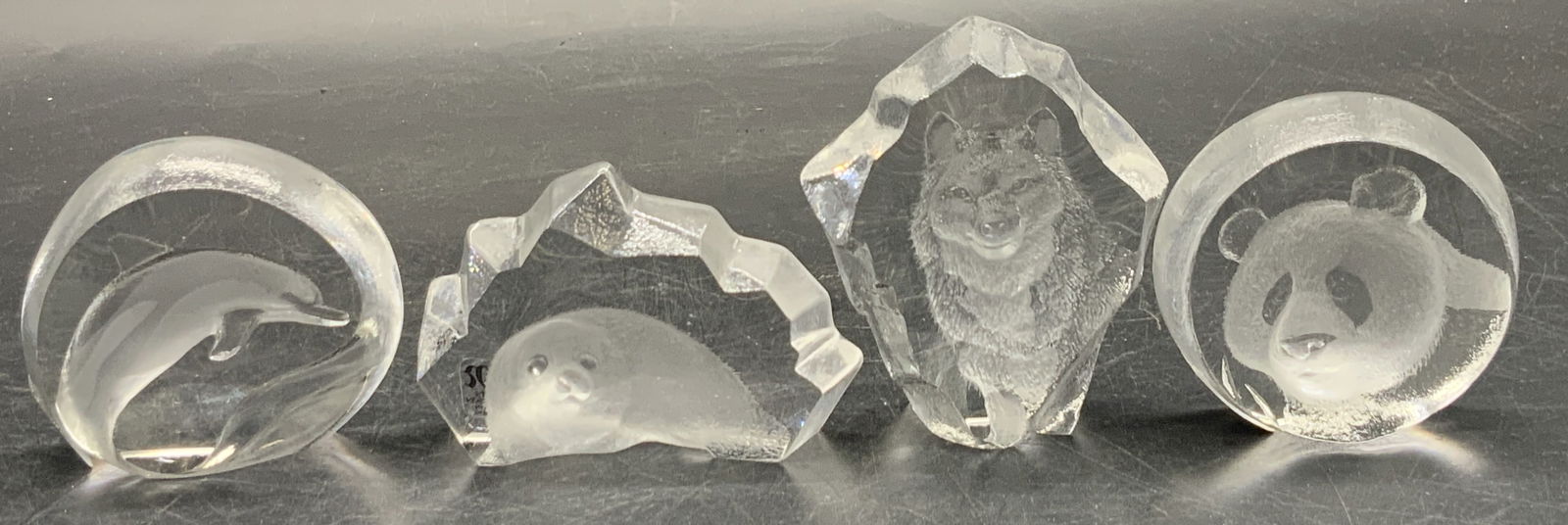 4 MATS JONASSON Swedish Full Lead Crystal Figures (1 of 8)
