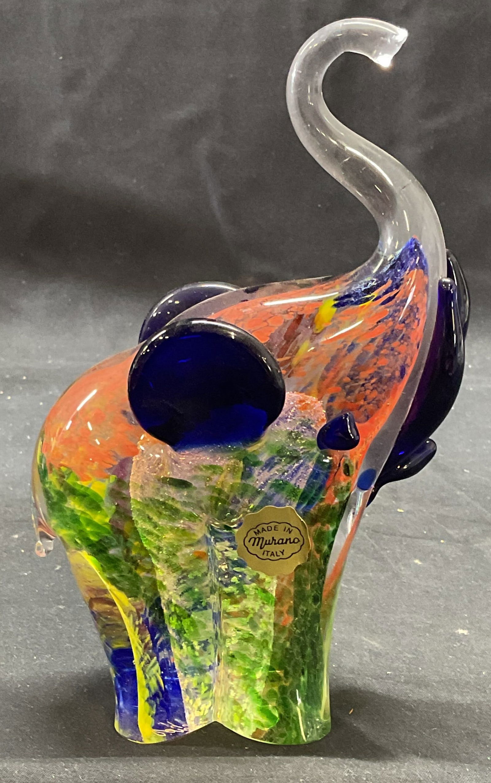 MURANO Art Glass Elephant Figural, Italy (1 of 7)