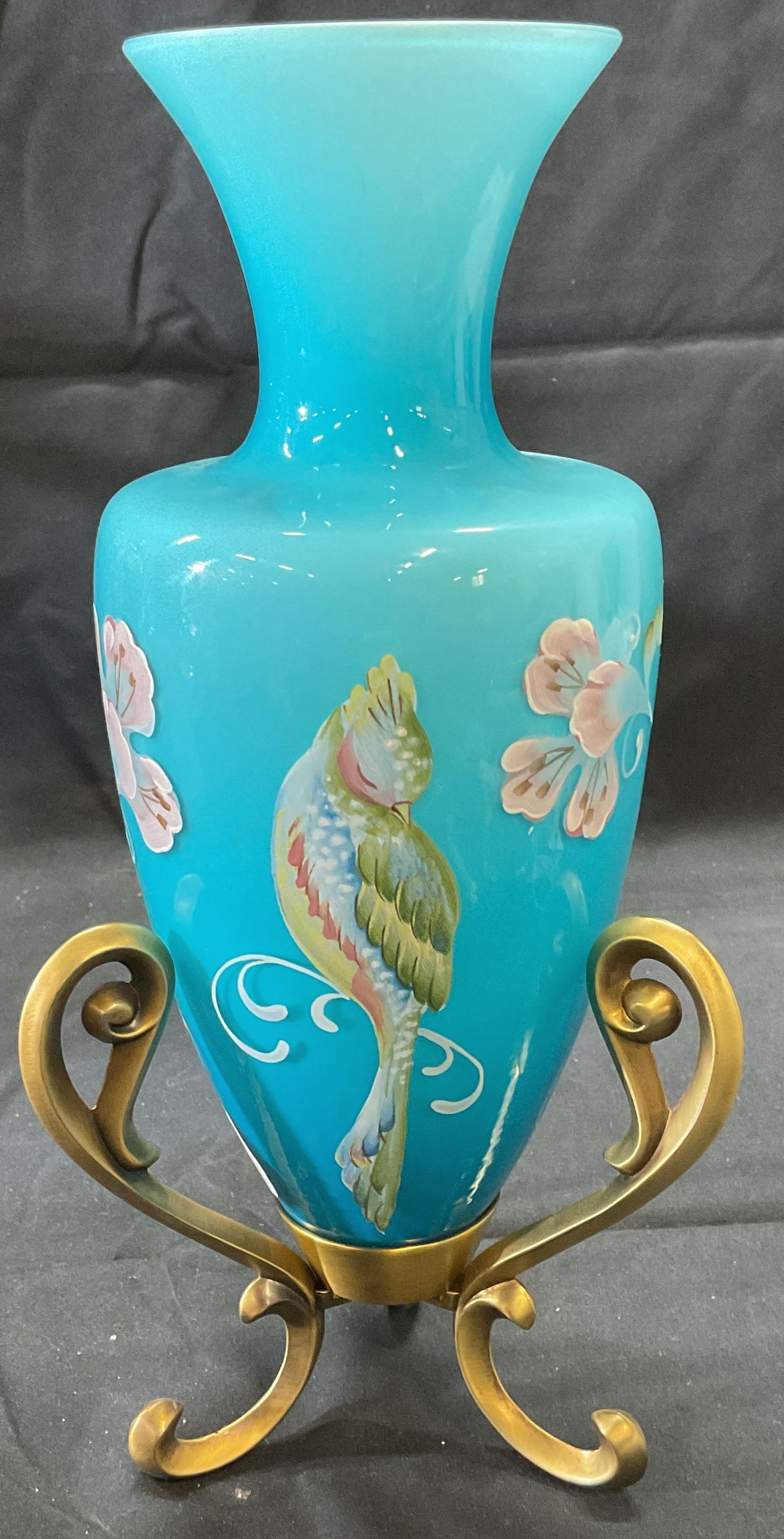 Fenton Kibbe Landmark Collection Art Glass Vase 2p (1 of 8)