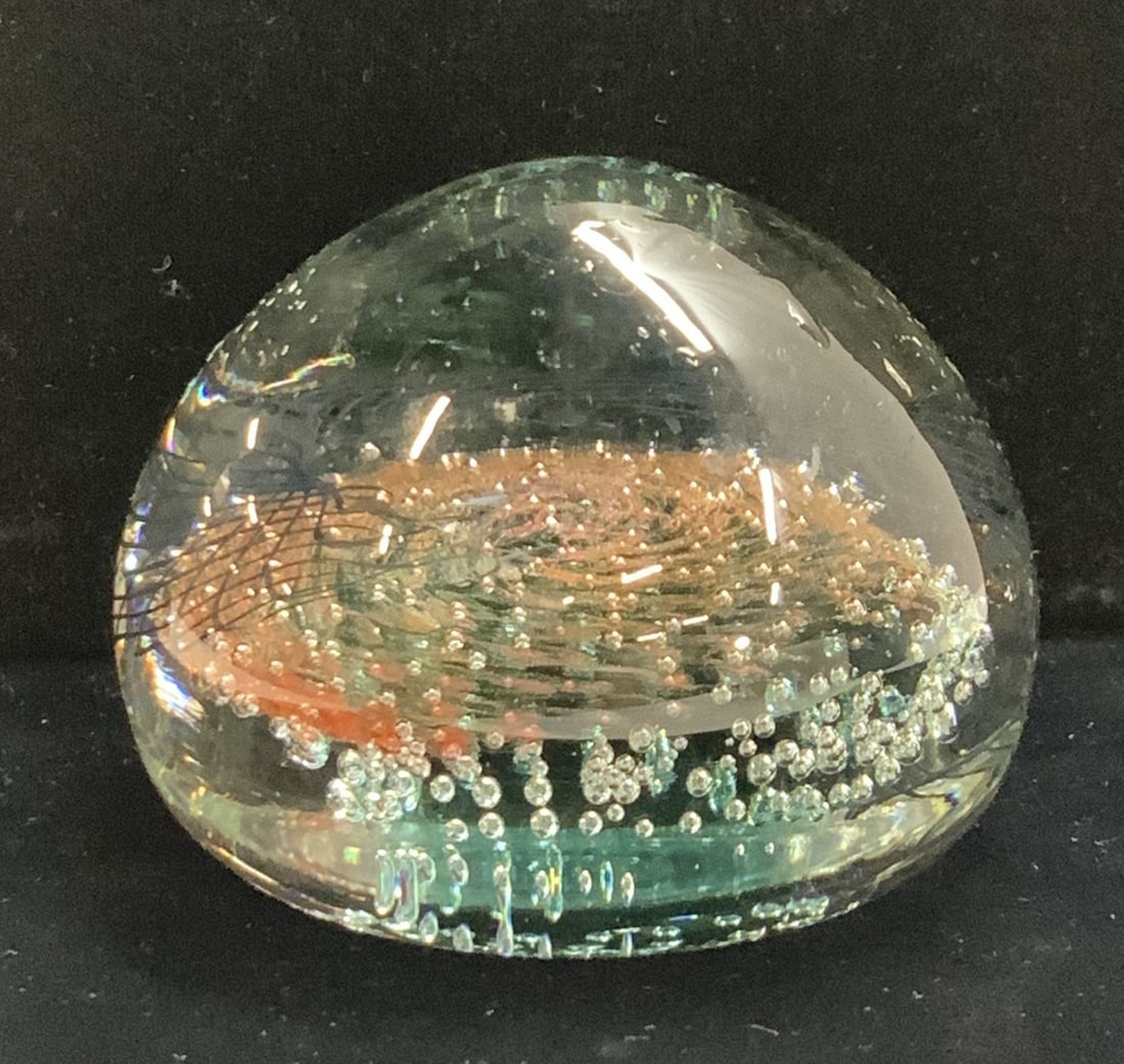 Seguso Viro Sgn Murano Glass Paperweight, Italy (1 of 6)