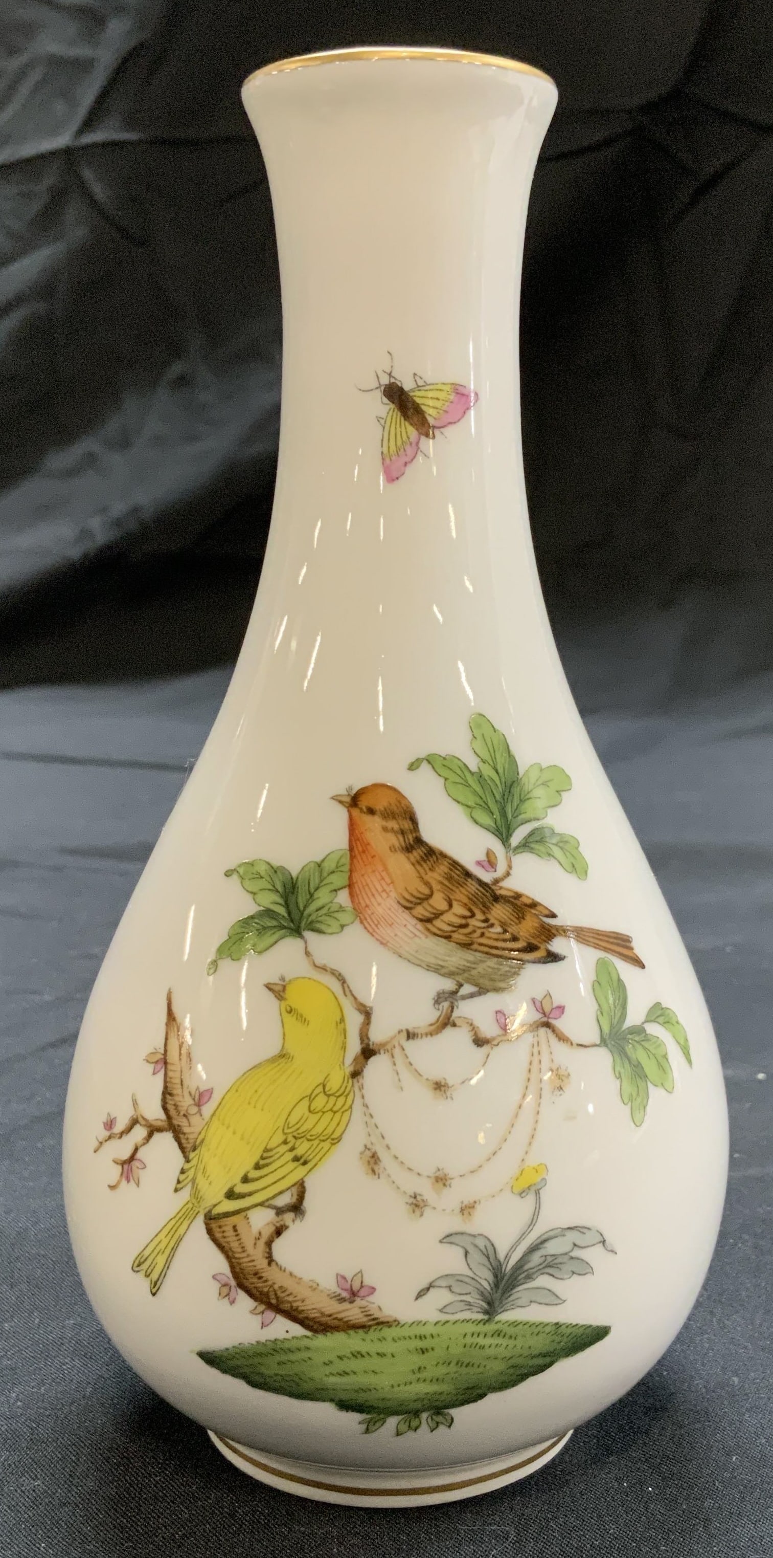 Herend Hungary Rothschild Porcelain Vase, 7052 (1 of 6)