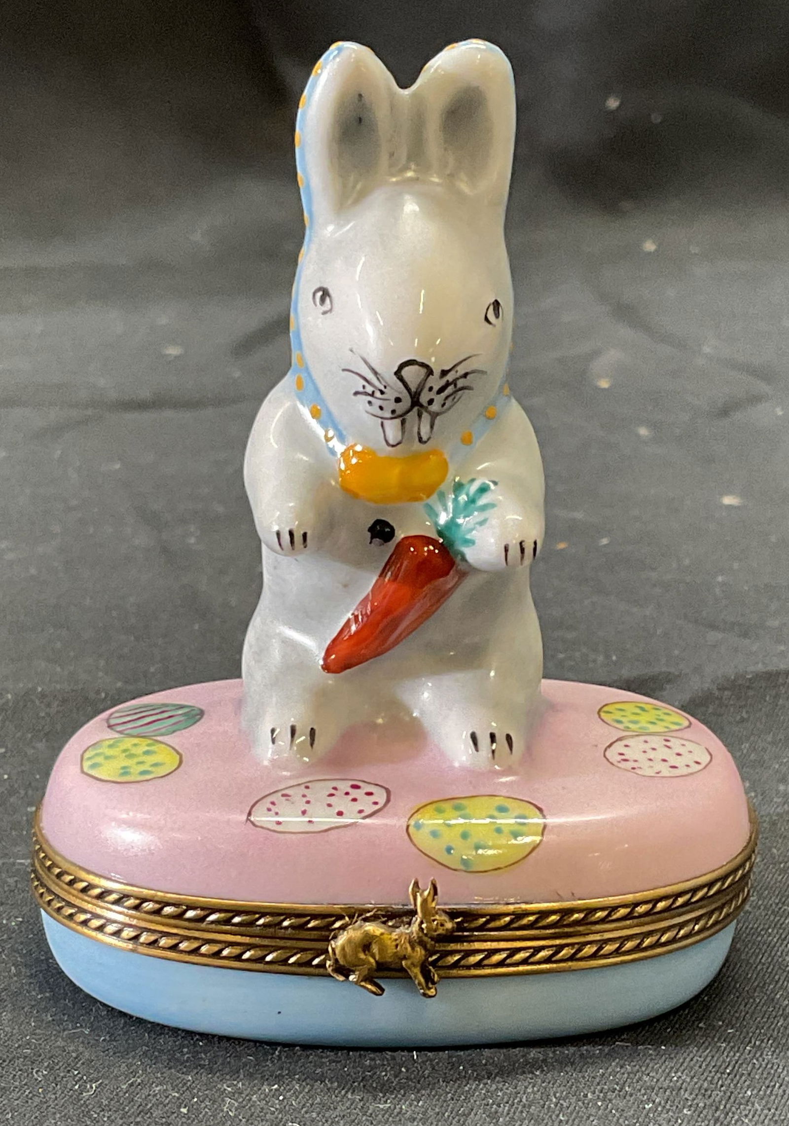 Limoges Porcelain Easter Bunny Trinket Box (1 of 6)
