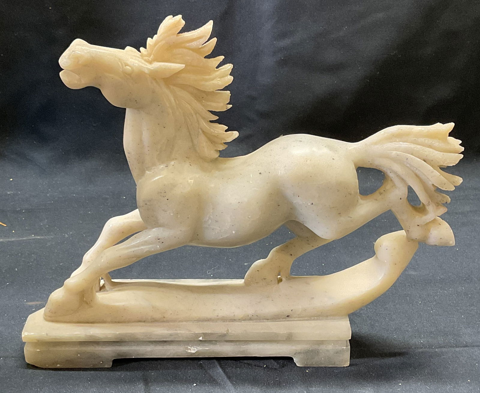 Hand Carved Stone Galloping Horse Figural (1 of 6)