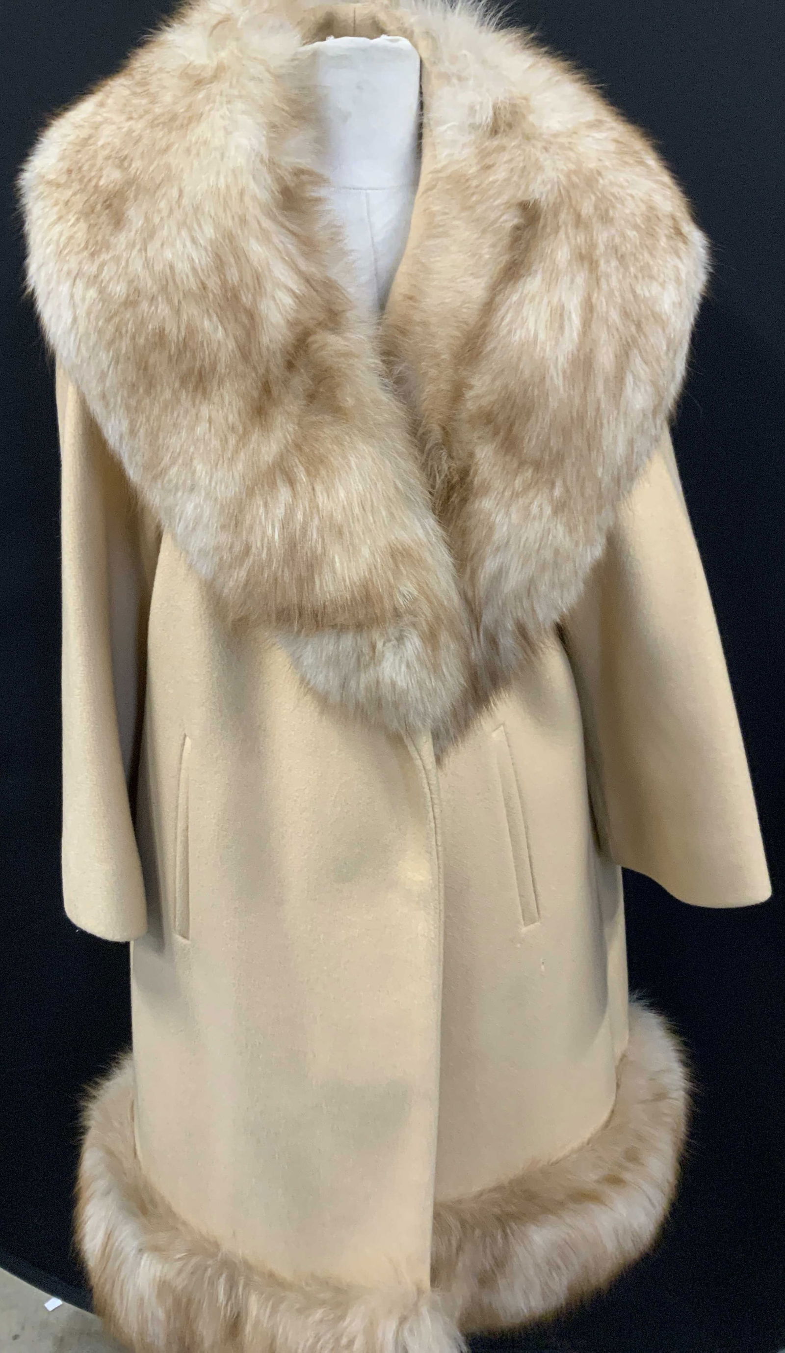 Heidi/Blin&Blin French Wool/Fox Fur Coat (1 of 11)