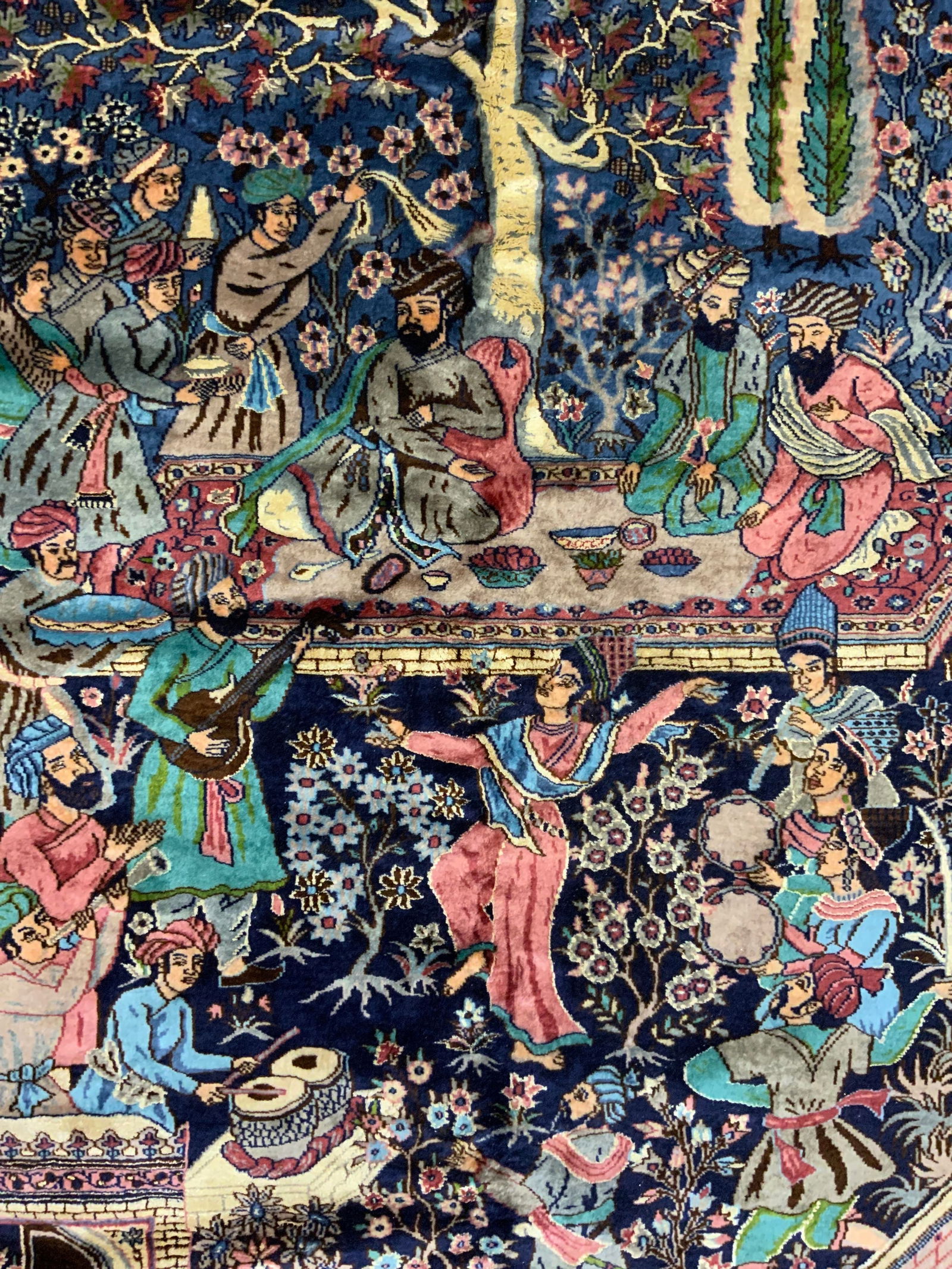 Vntg Handmade Persian Fringed Wool Rug (1 of 11)