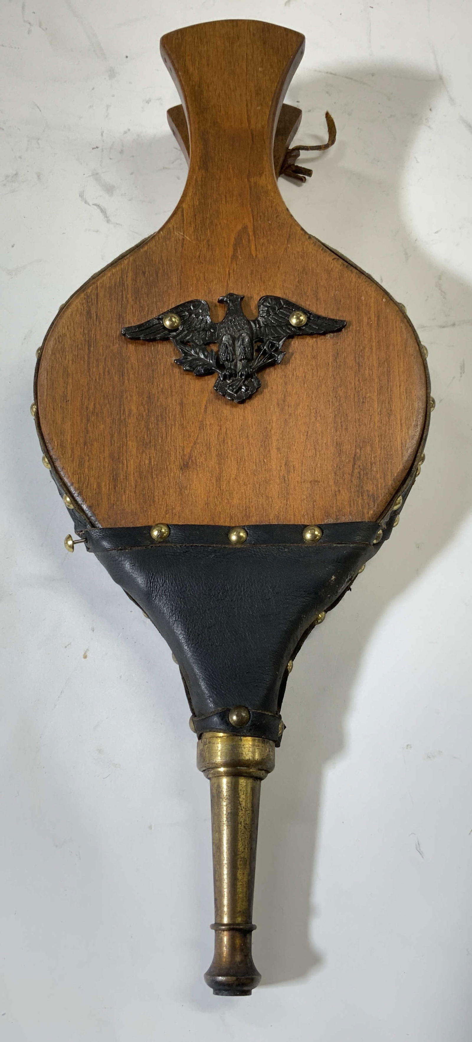 Vintage Wood & Leather Fireplace Bellow (1 of 9)