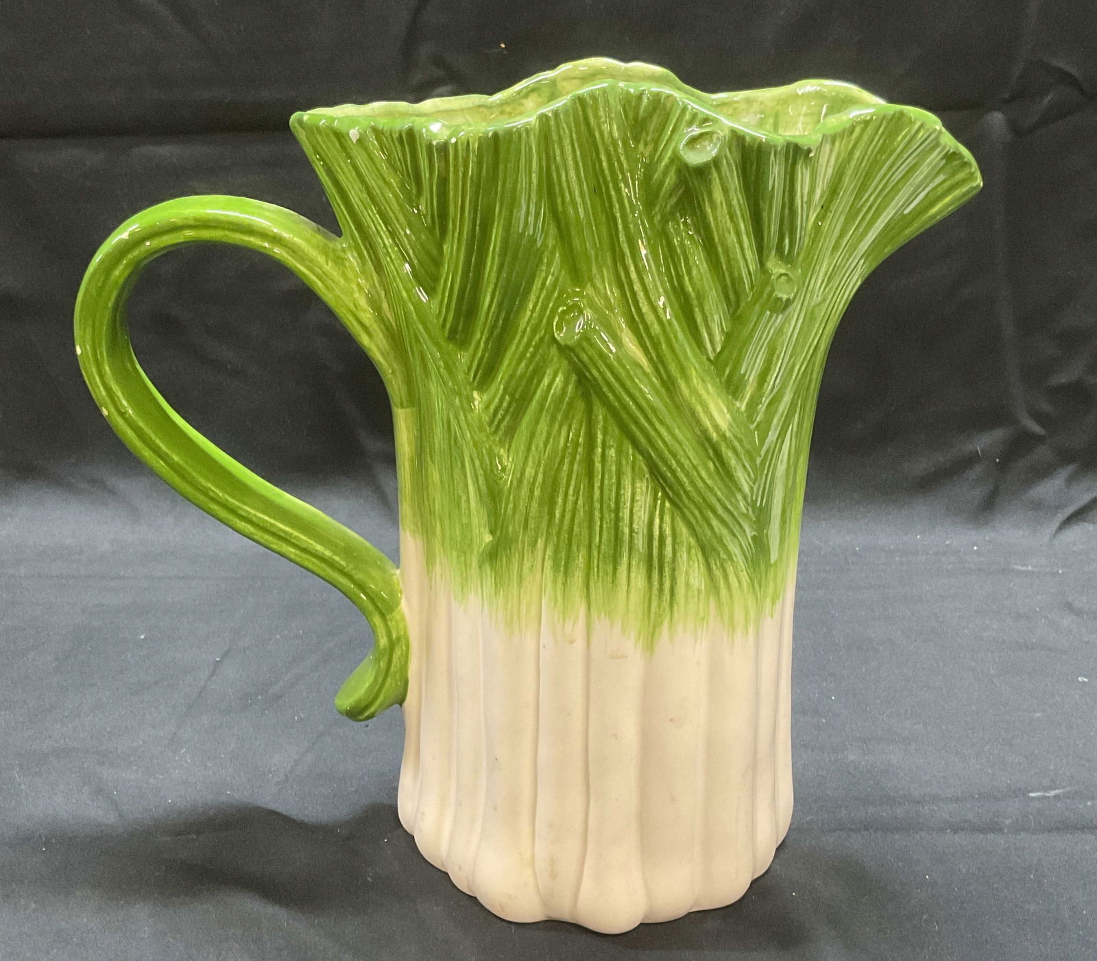 Vntg Fitz & Floyd Spring Onion Ceramic Pitcher 1985 (1 of 7)