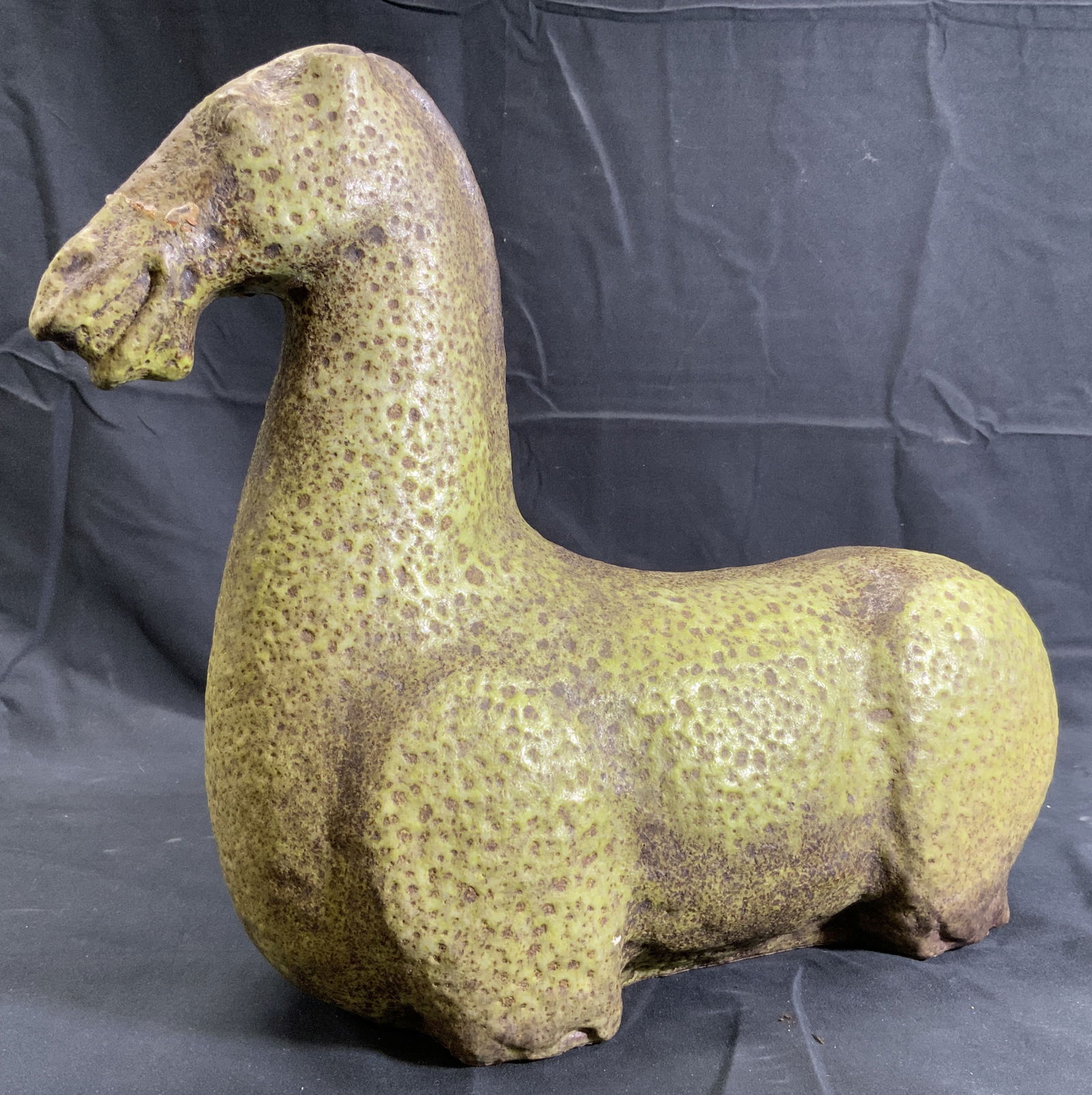 Ceramic Greco-Roman Style Horse Statue (1 of 10)