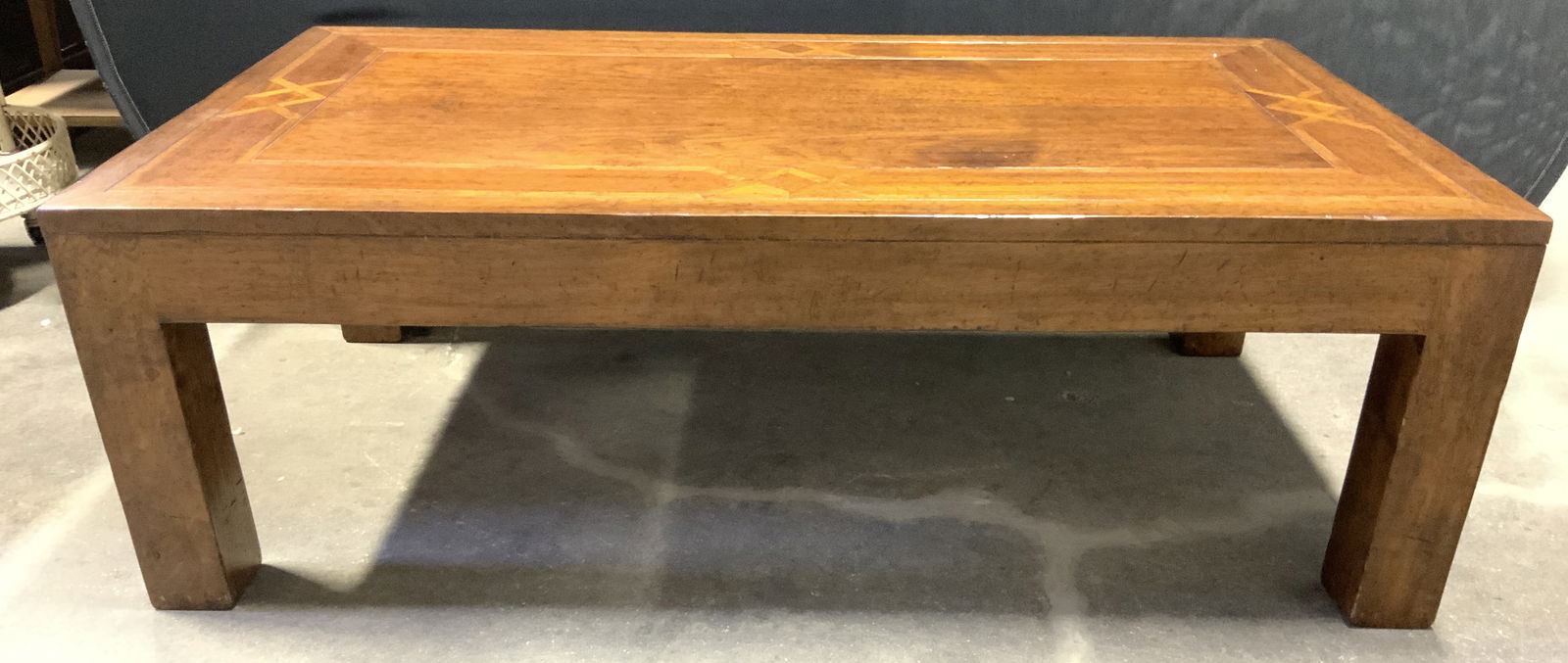 Vintage Wooden Coffee Table W Inlay Detail (1 of 8)